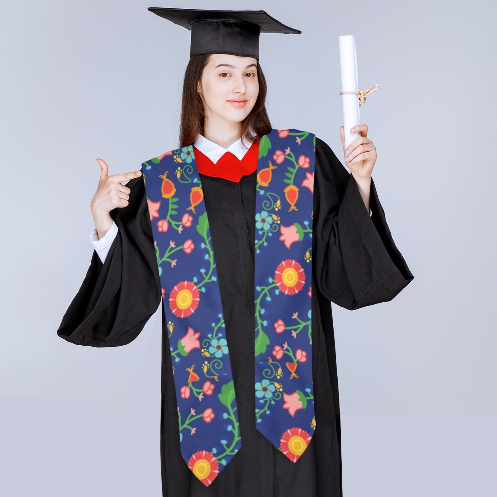 Bee Spring Twilight Graduation Stole