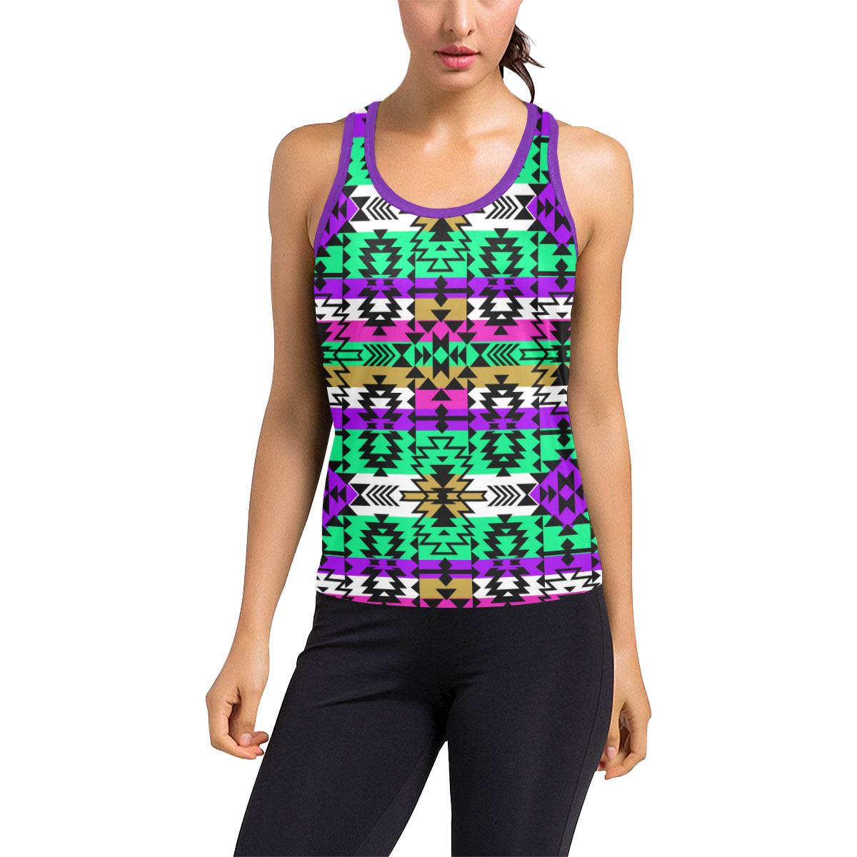 Final Grand Entry Women's Racerback Tank Top (Model T60) Racerback Tank Top (T60) e-joyer