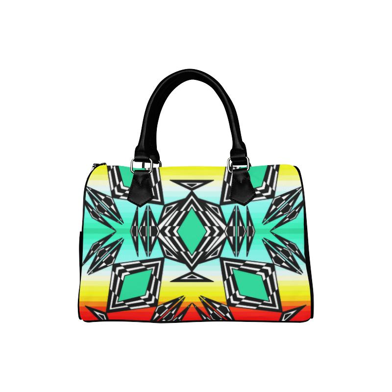 Fire and Sky Gradient Boston Handbag (Model 1621) Boston Handbags (1621) e-joyer