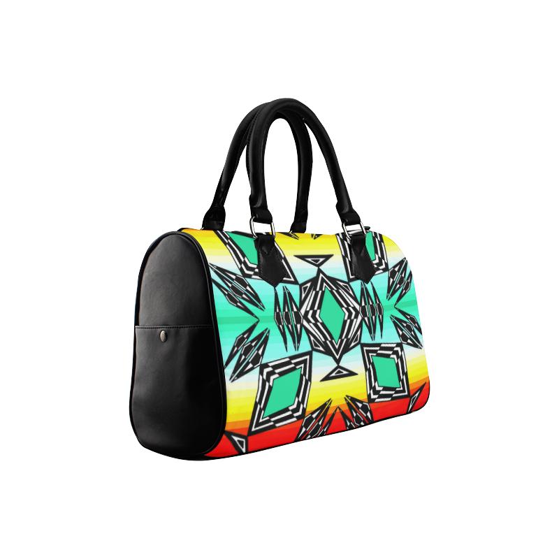 Fire and Sky Gradient Boston Handbag (Model 1621) Boston Handbags (1621) e-joyer