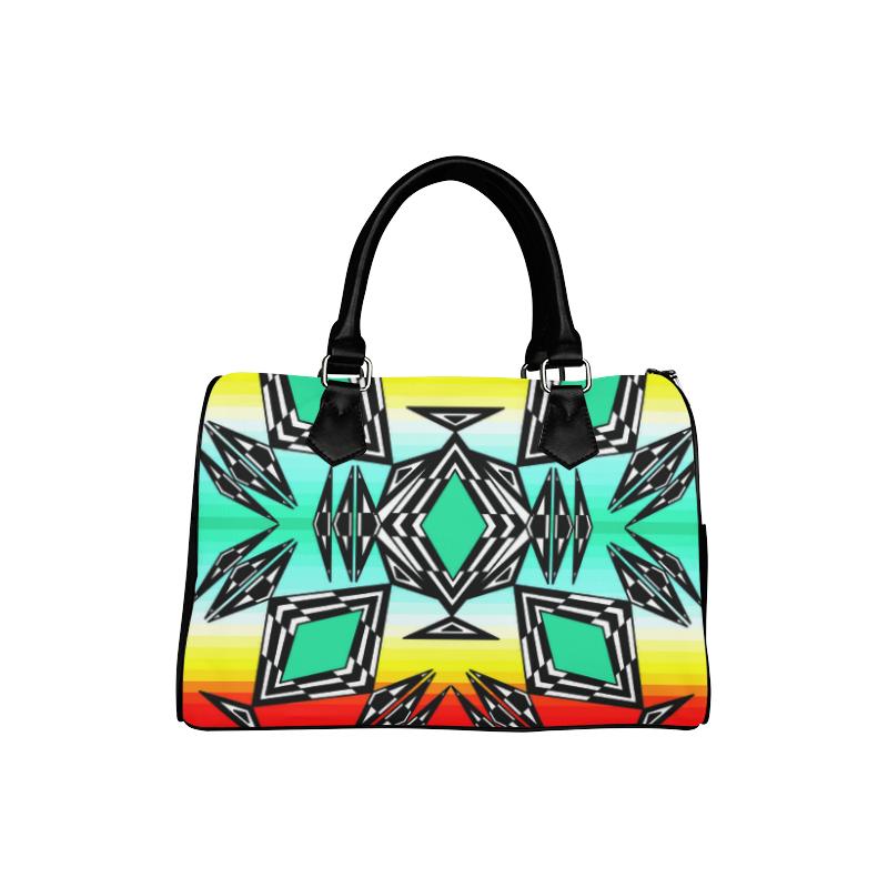 Fire and Sky Gradient Boston Handbag (Model 1621) Boston Handbags (1621) e-joyer