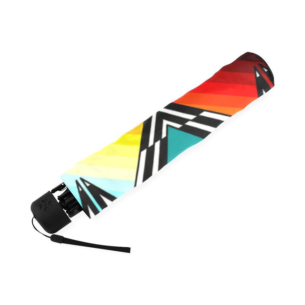 fire and Sky gradient II Foldable Umbrella Foldable Umbrella e-joyer