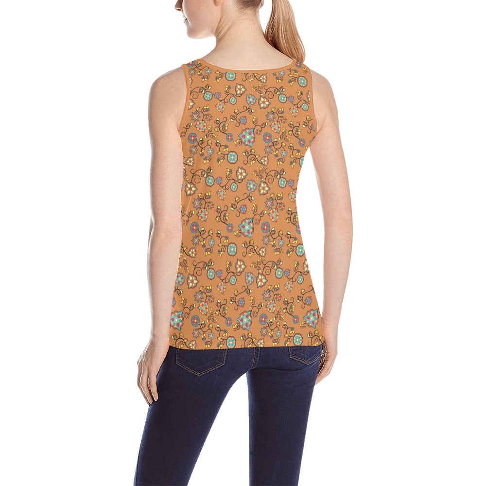 Fire Bloom Light All Over Print Tank Top for Women (Model T43) All Over Print Tank Top for Women (T43) e-joyer