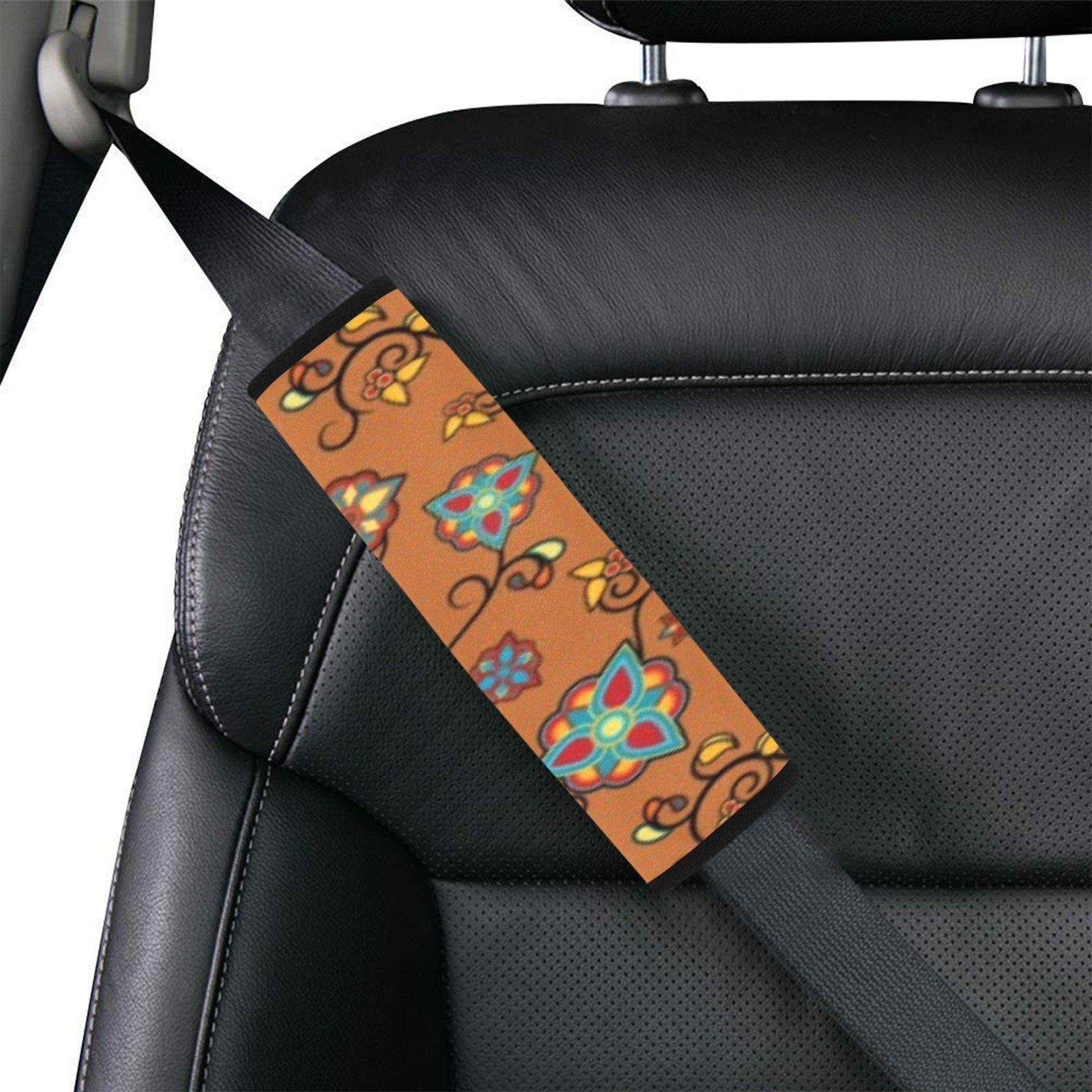 Fire Bloom Light Car Seat Belt Cover 7''x12.6'' (Pack of 2) Car Seat Belt Cover 7x12.6 (Pack of 2) e-joyer