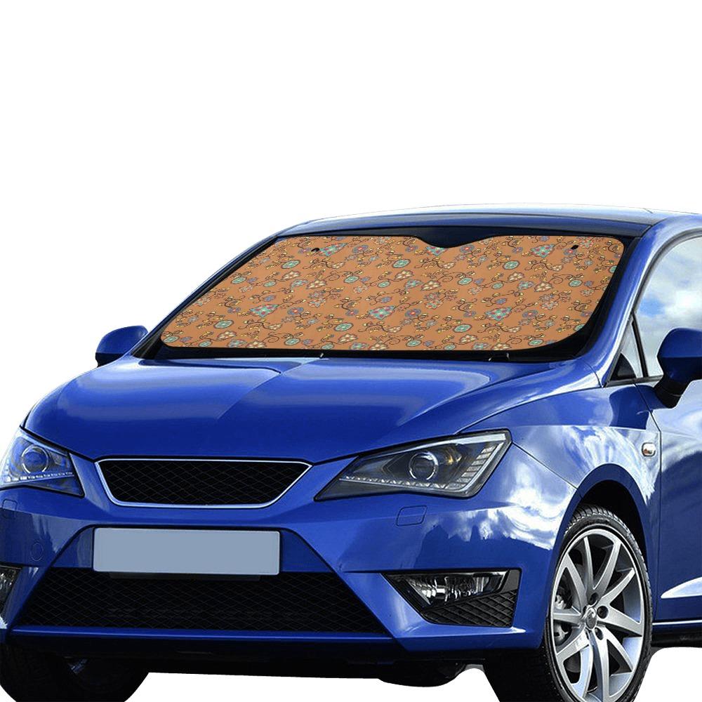 Fire Bloom Light Car Sun Shade 55"x30" Car Sun Shade e-joyer