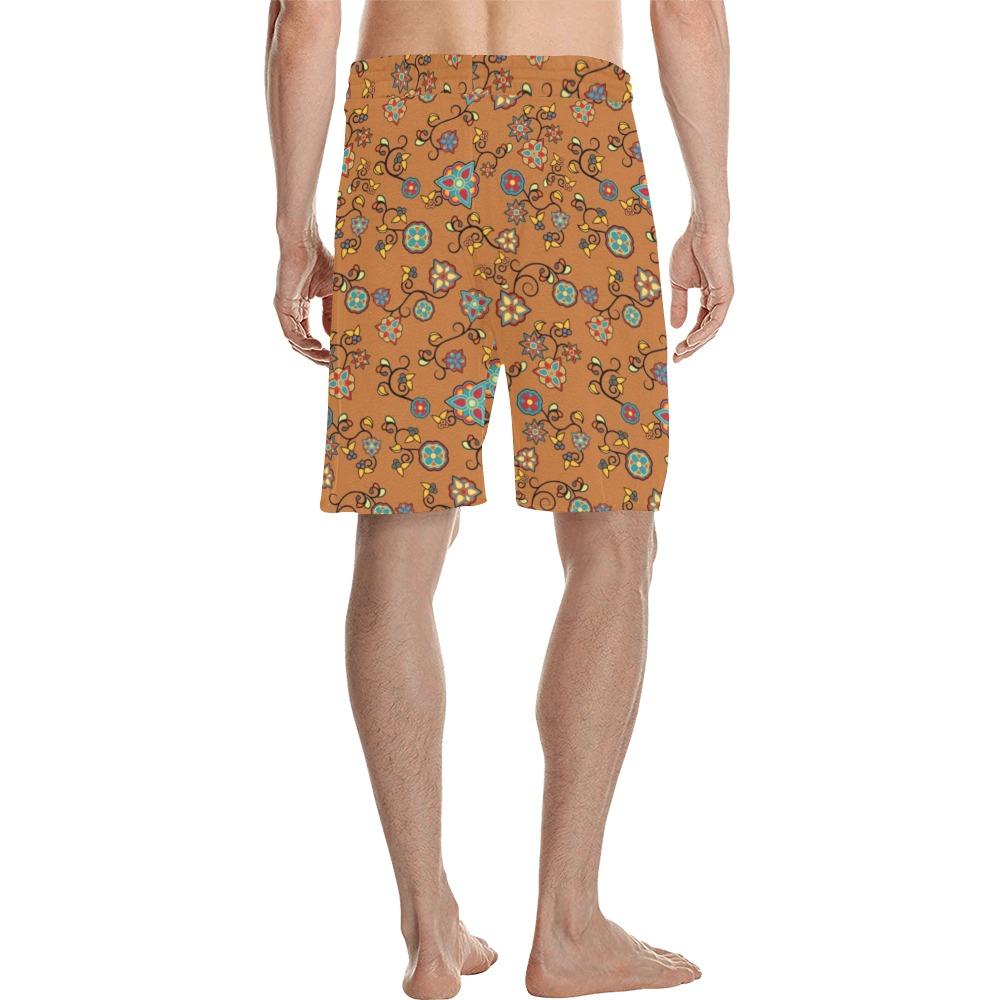 Fire Bloom Light Men's All Over Print Casual Shorts (Model L23) Men's Casual Shorts (L23) e-joyer