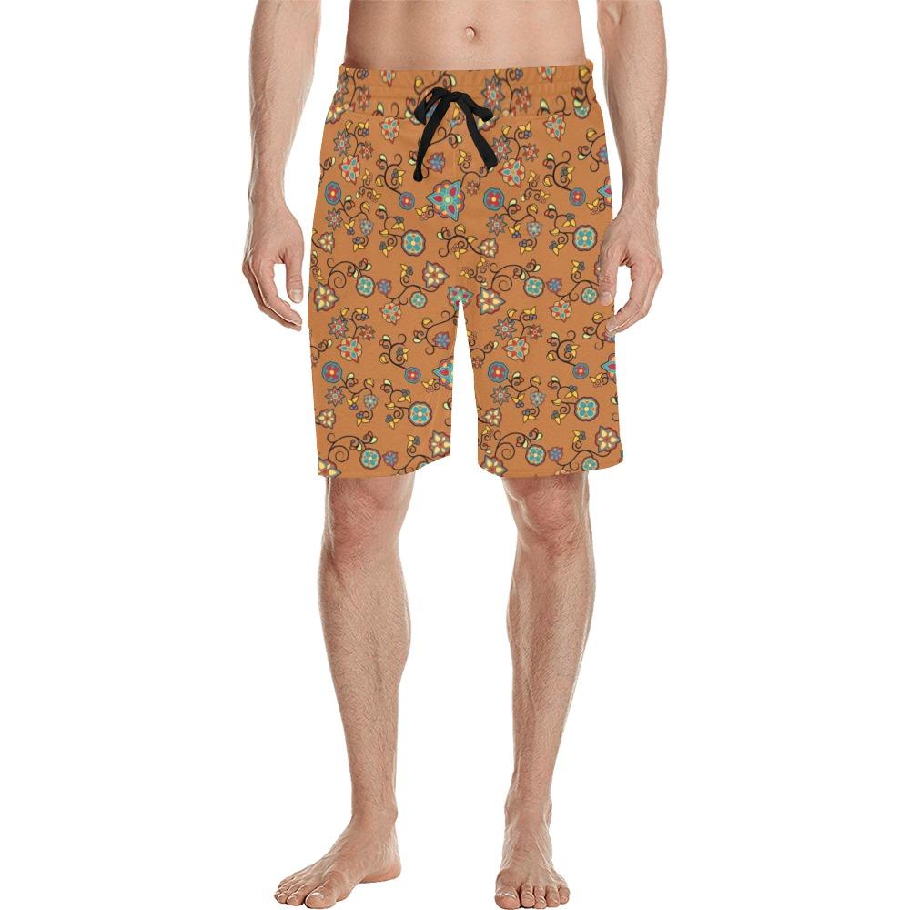 Fire Bloom Light Men's All Over Print Casual Shorts (Model L23) Men's Casual Shorts (L23) e-joyer