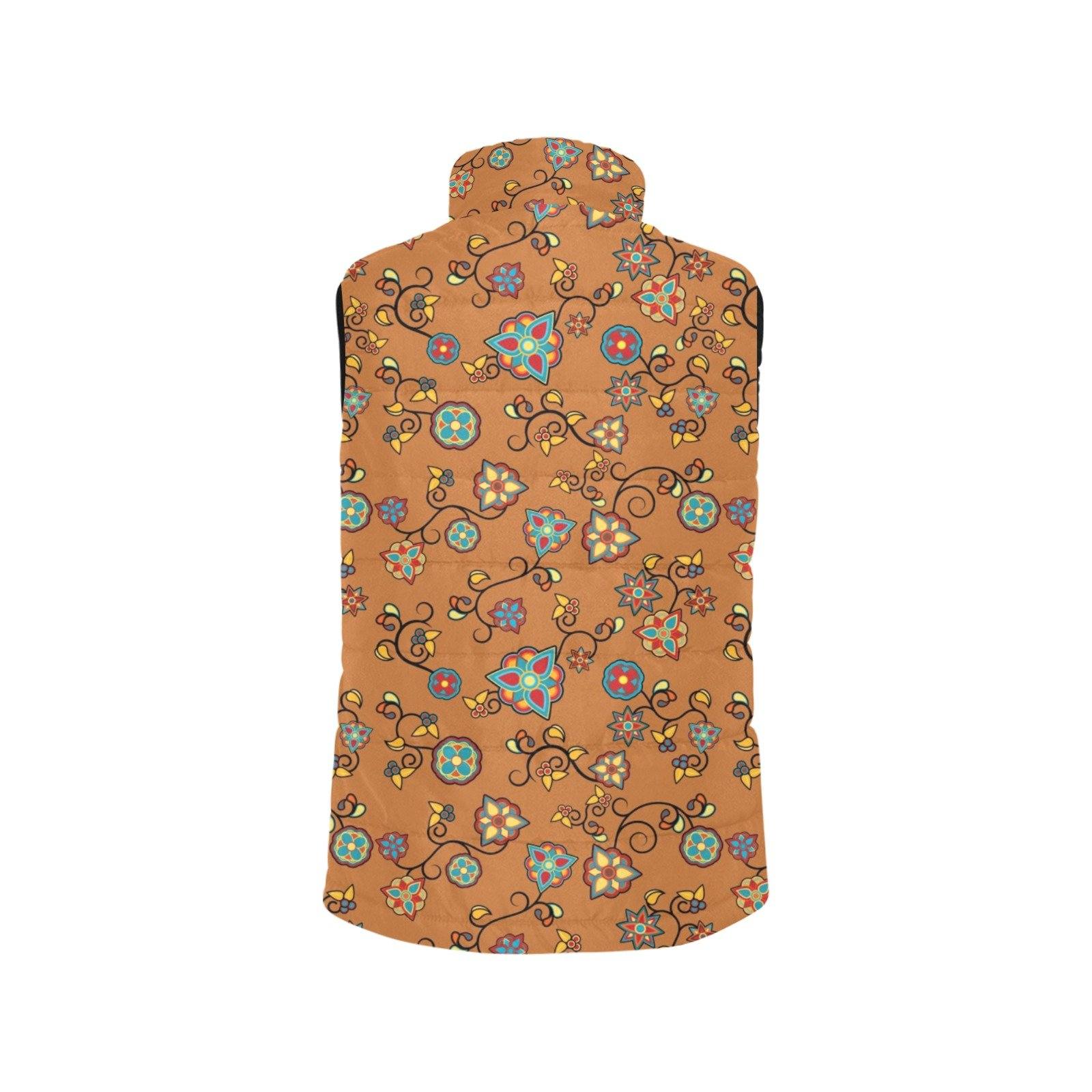 Fire Bloom Light Men's Padded Vest Jacket (Model H44) Men's Padded Vest Jacket (H44) e-joyer