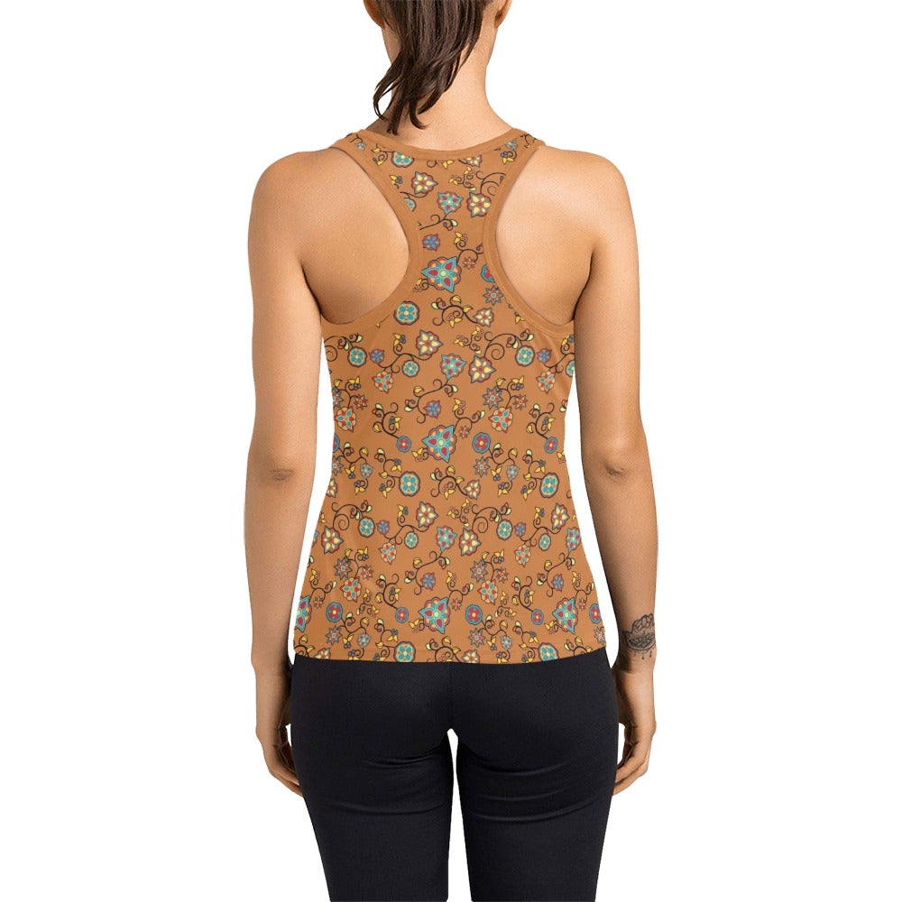 Fire Bloom Light Women's Racerback Tank Top (Model T60) Racerback Tank Top (T60) e-joyer