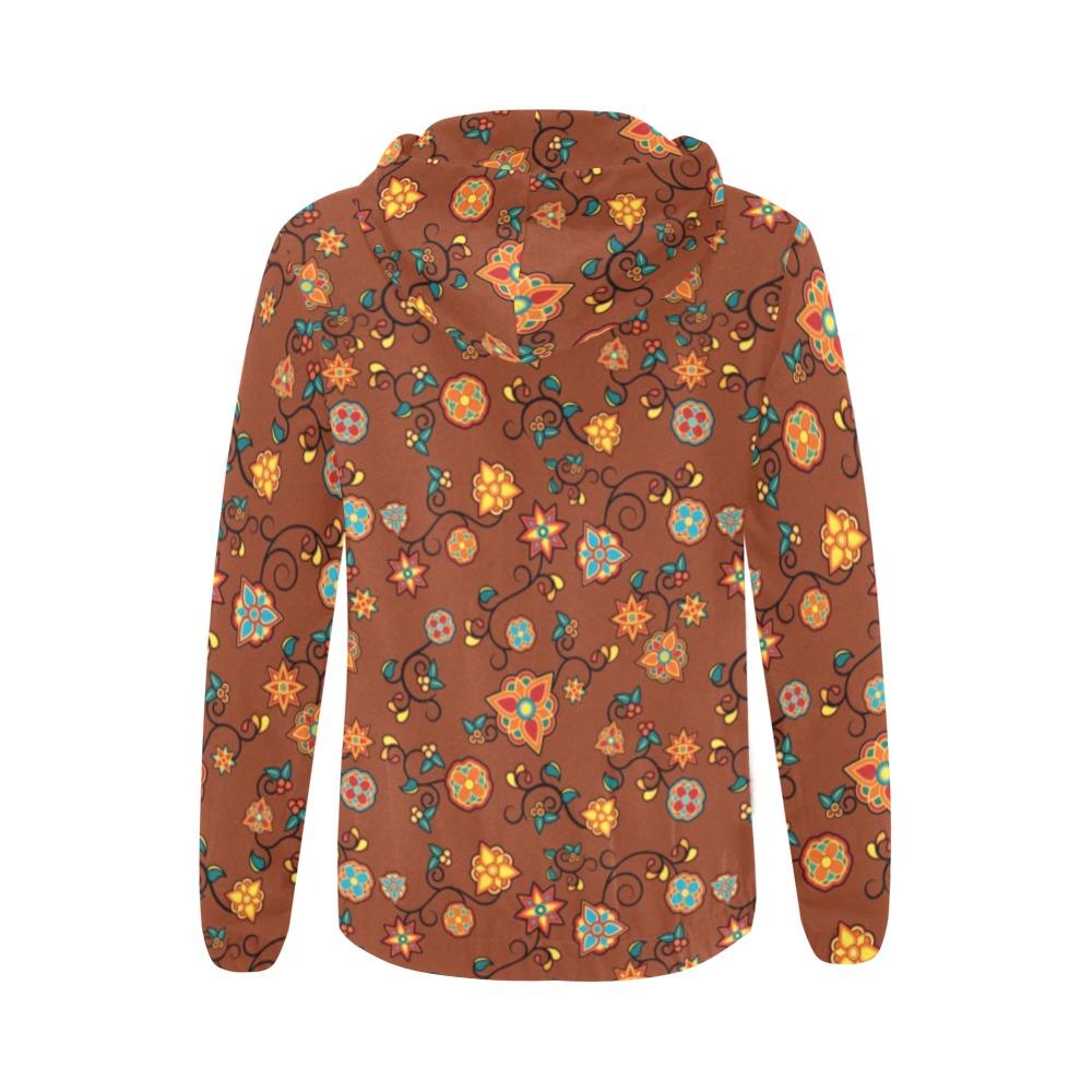 Fire Bloom Shade All Over Print Full Zip Hoodie for Women (Model H14) All Over Print Full Zip Hoodie for Women (H14) e-joyer