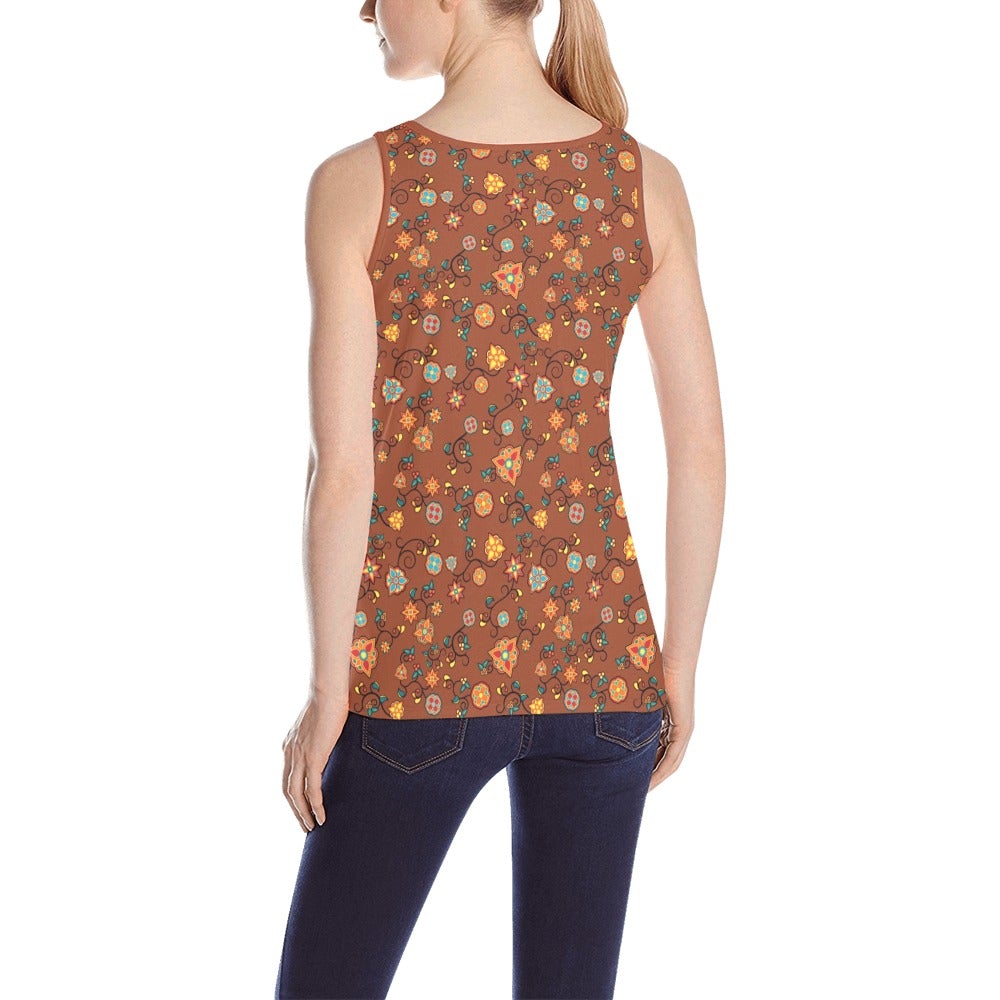 Fire Bloom Shade All Over Print Tank Top for Women (Model T43) All Over Print Tank Top for Women (T43) e-joyer