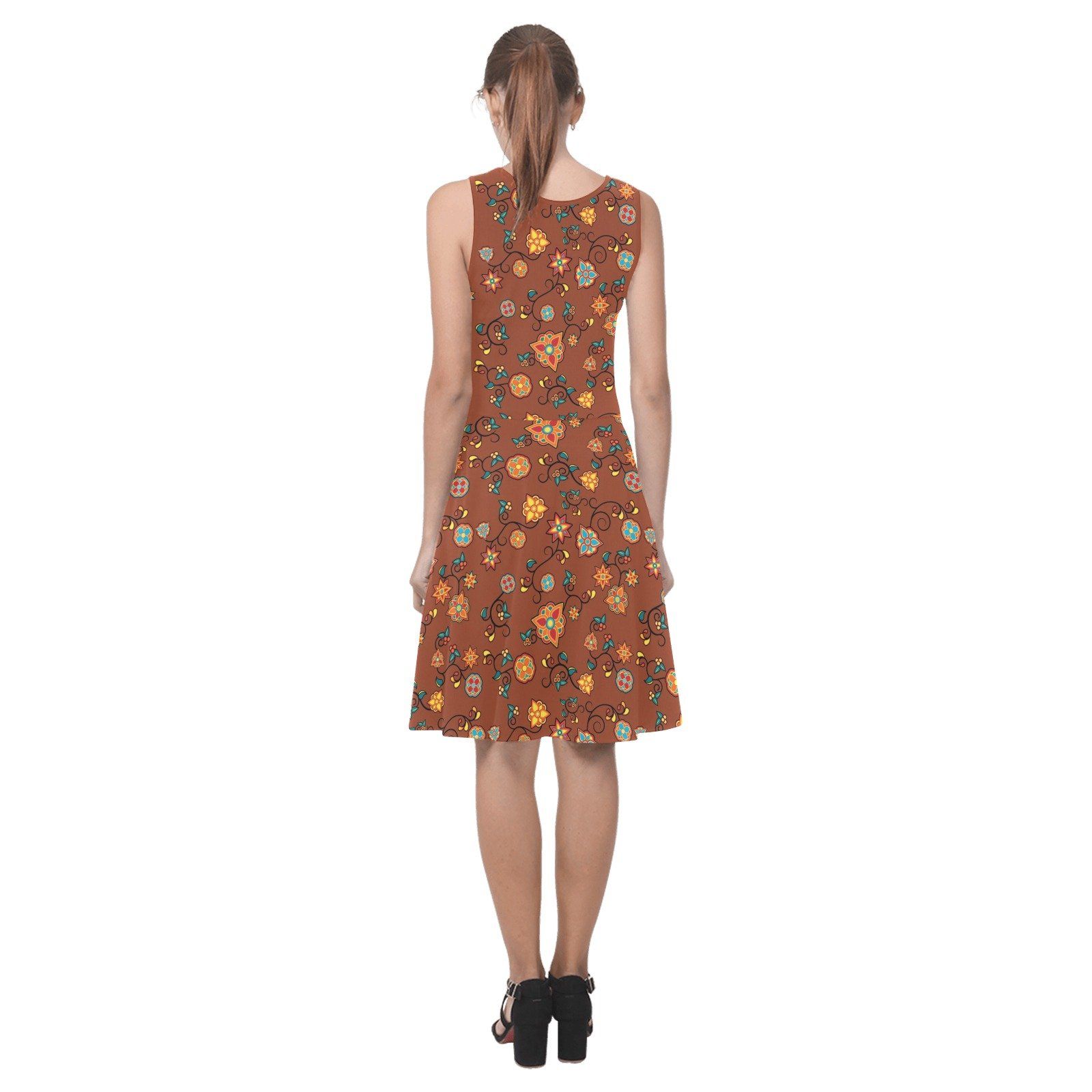 Fire Bloom Shade Atalanta Sundress (Model D04) Atalanta Sundress (D04) e-joyer