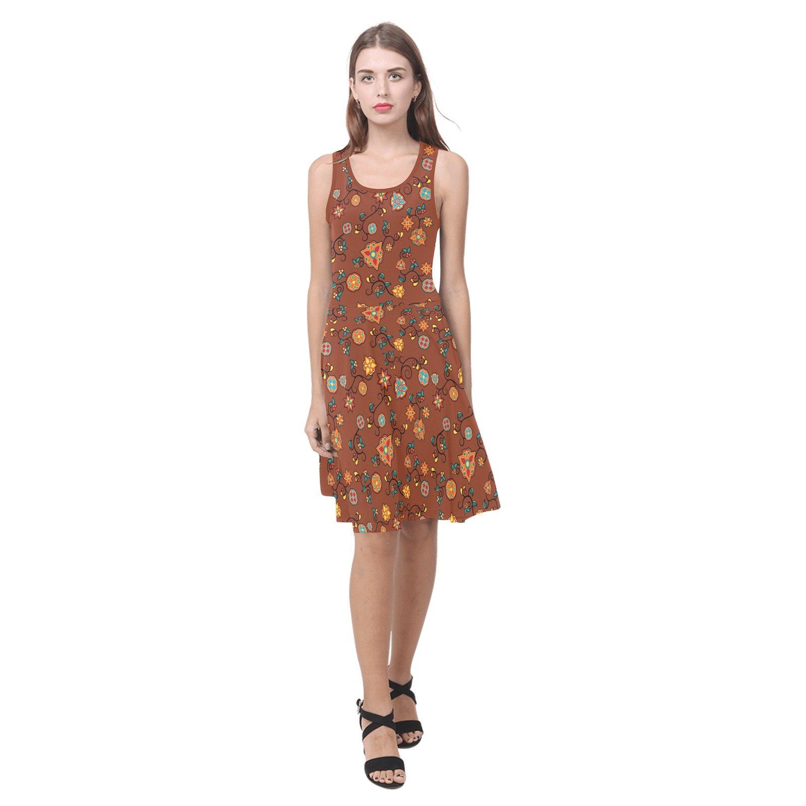 Fire Bloom Shade Atalanta Sundress (Model D04) Atalanta Sundress (D04) e-joyer