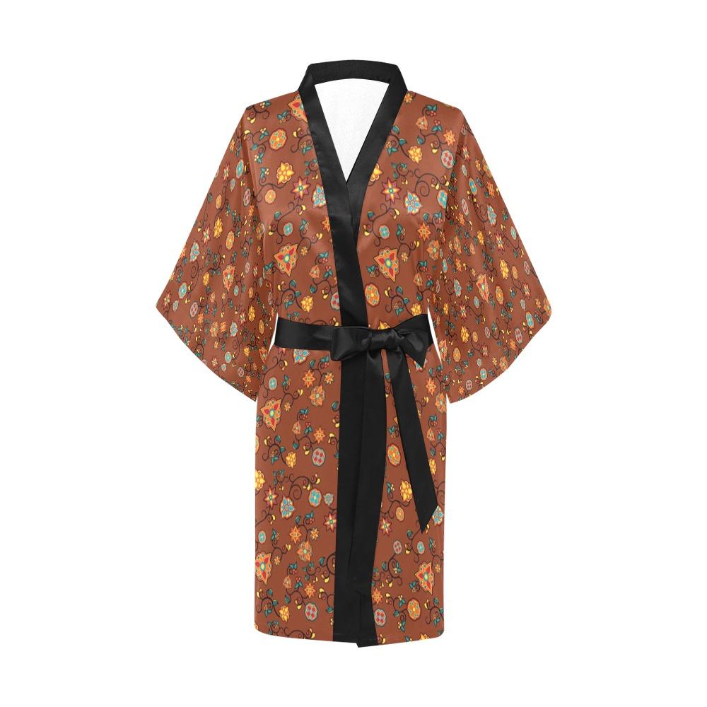 Fire Bloom Shade Kimono Robe Artsadd