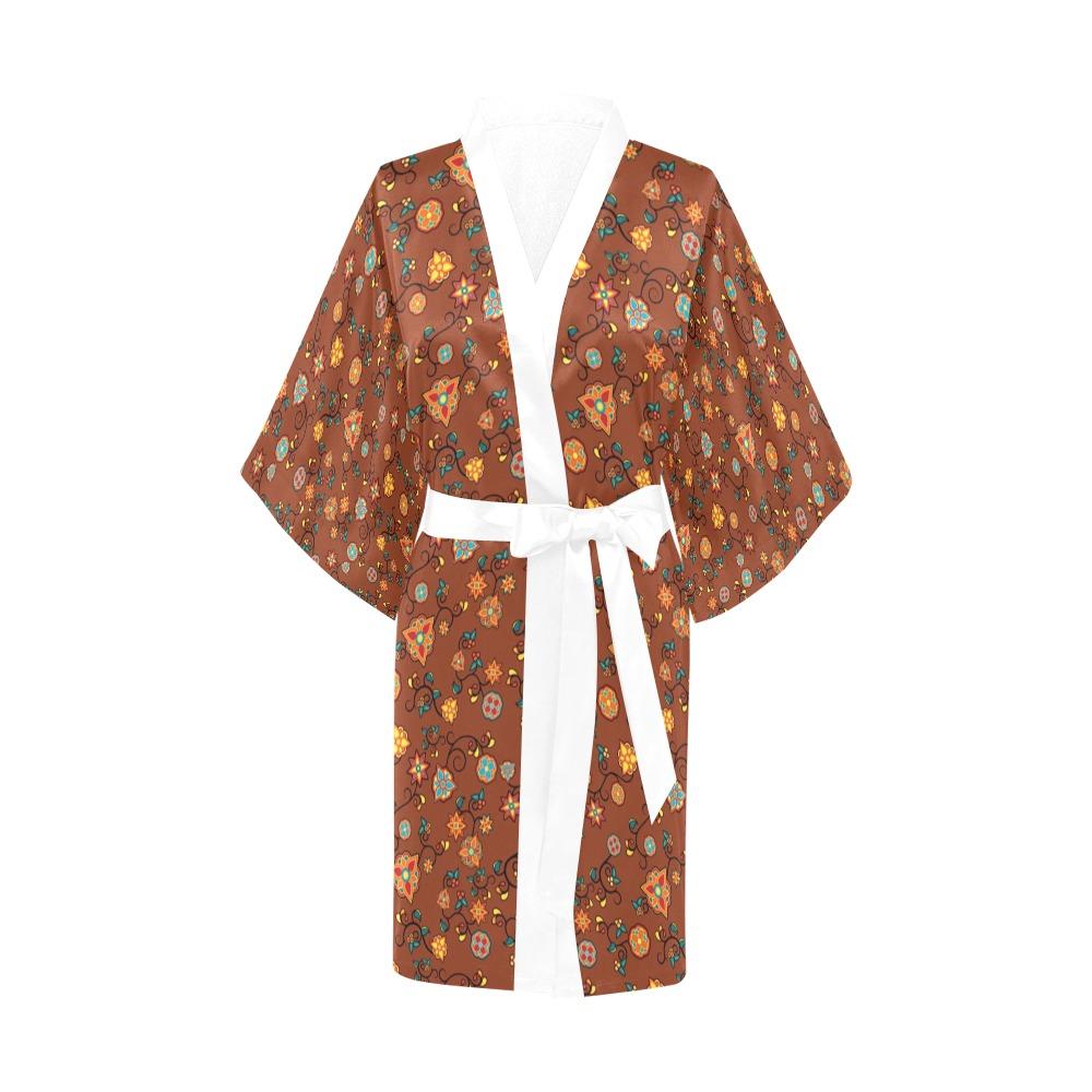 Fire Bloom Shade Kimono Robe Artsadd