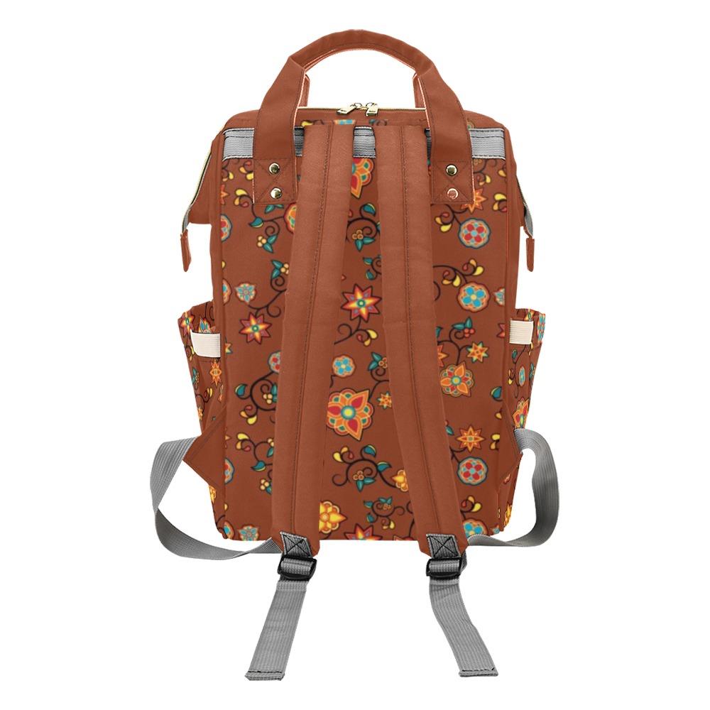 Fire Bloom Shade Multi-Function Diaper Backpack/Diaper Bag (Model 1688) bag e-joyer