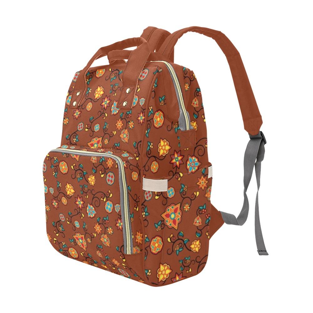 Fire Bloom Shade Multi-Function Diaper Backpack/Diaper Bag (Model 1688) bag e-joyer