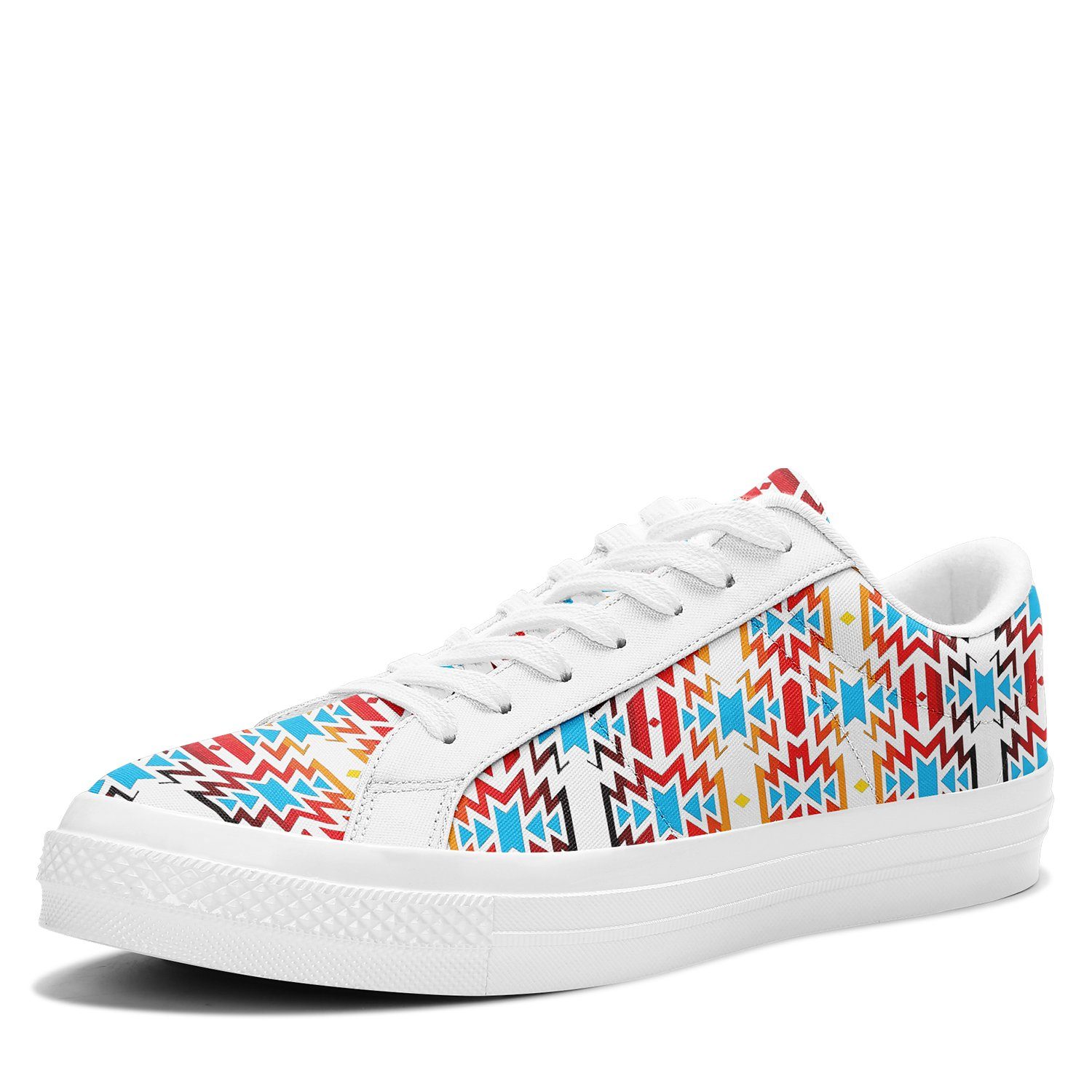 Fire Colors and Sky Aapisi Low Top Canvas Shoes White Sole 49 Dzine