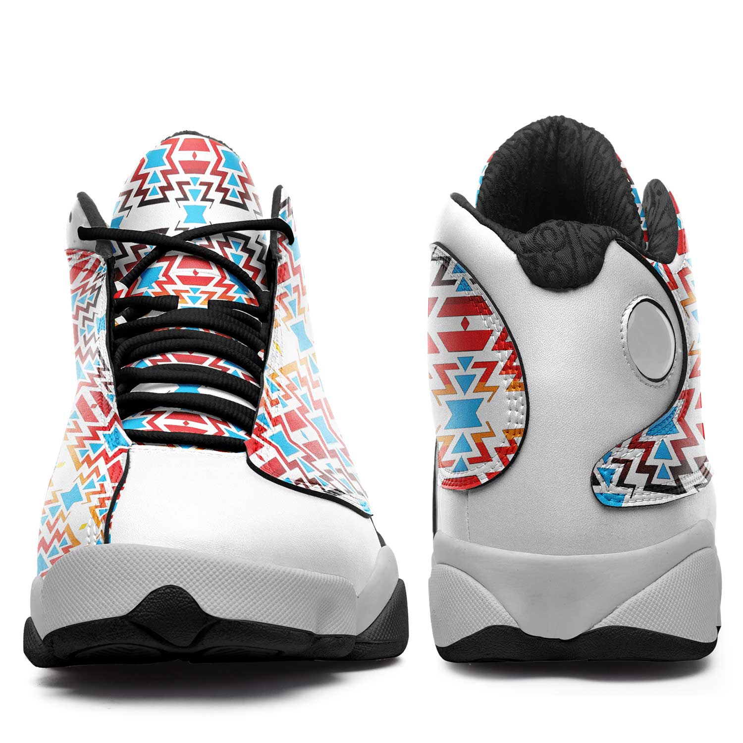 Fire Colors and Sky Athletic Shoes Herman