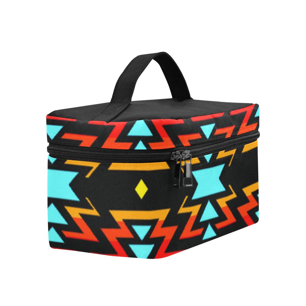 Fire Colors and Sky Cosmetic Bag/Large (Model 1658) Cosmetic Bag e-joyer