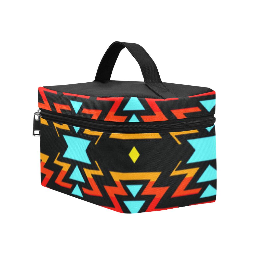 Fire Colors and Sky Cosmetic Bag/Large (Model 1658) Cosmetic Bag e-joyer