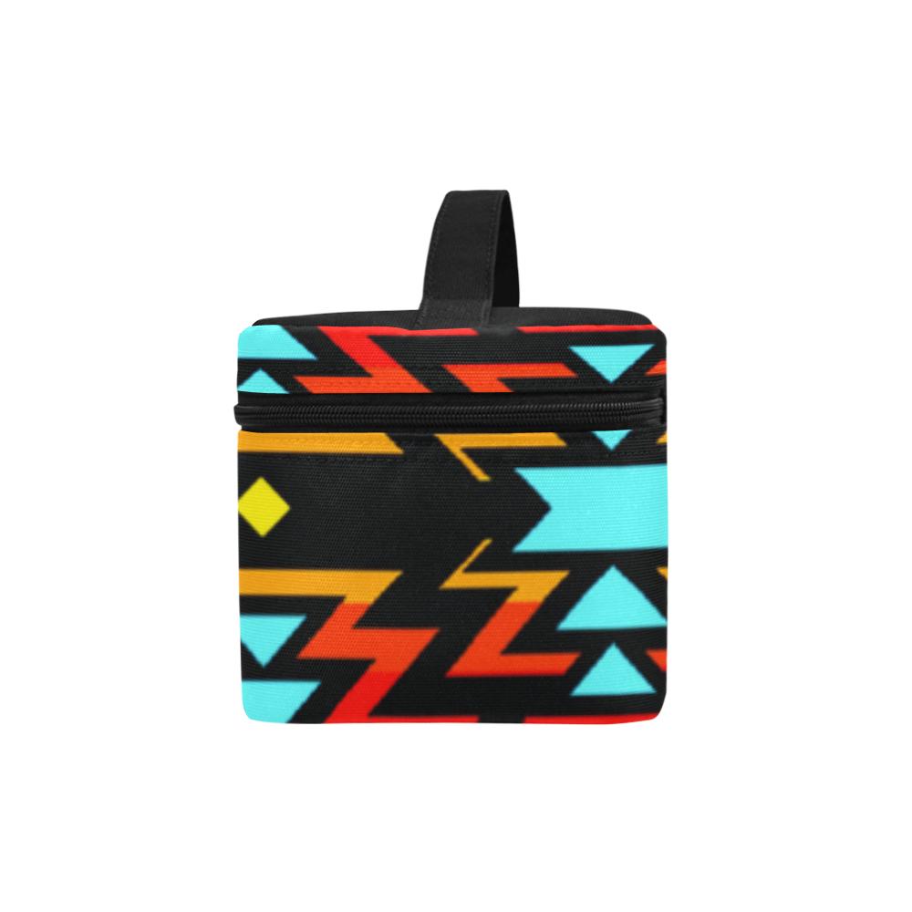 Fire Colors and Sky Cosmetic Bag/Large (Model 1658) Cosmetic Bag e-joyer