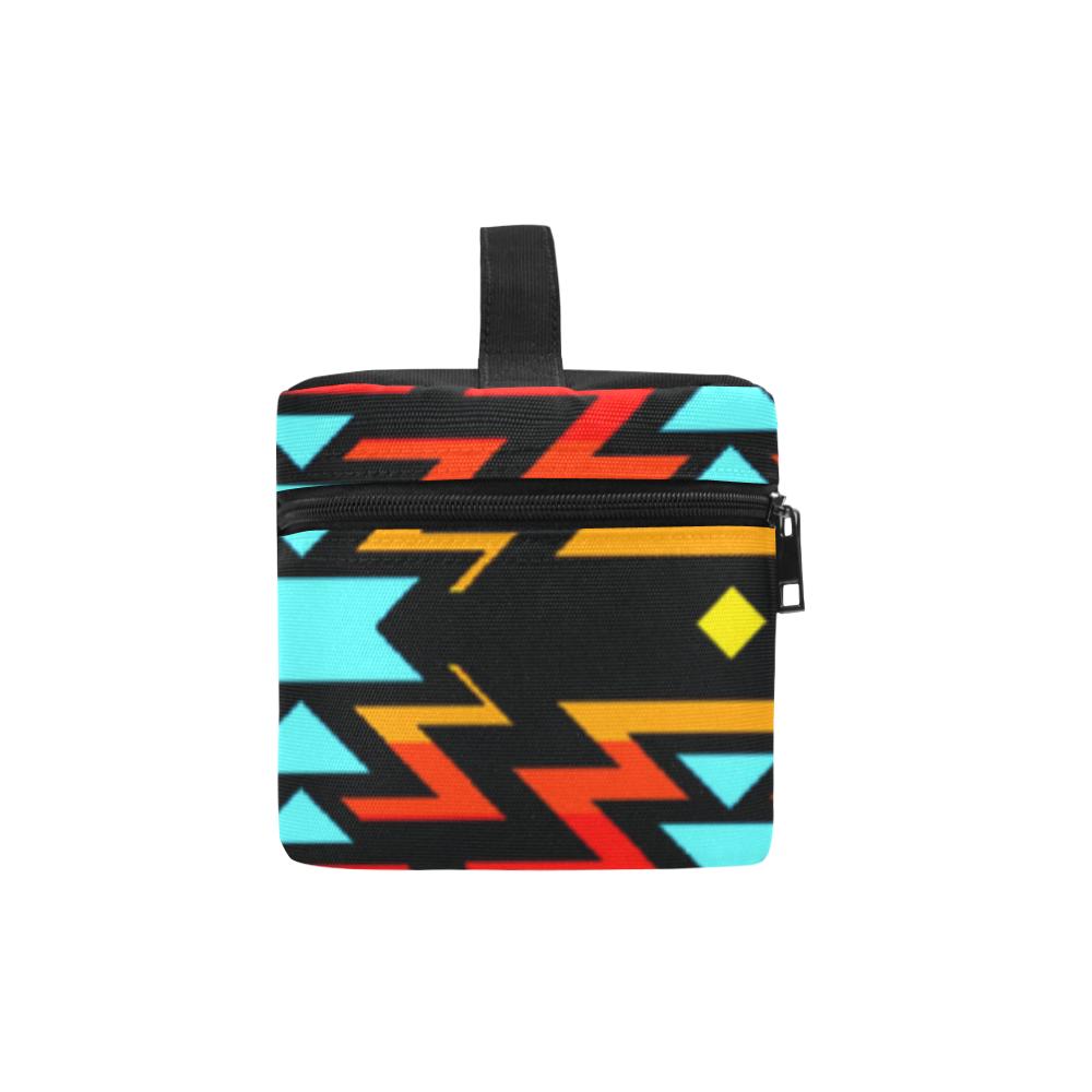 Fire Colors and Sky Cosmetic Bag/Large (Model 1658) Cosmetic Bag e-joyer
