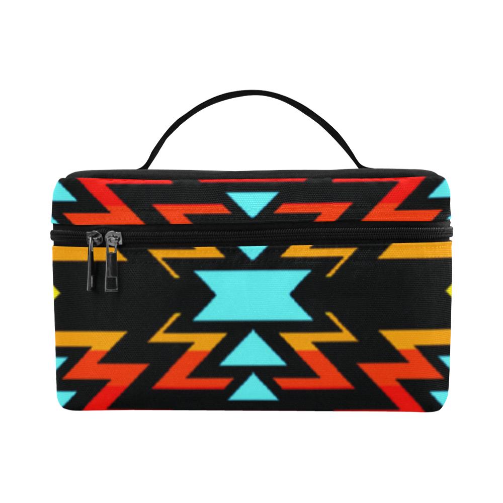 Fire Colors and Sky Cosmetic Bag/Large (Model 1658) Cosmetic Bag e-joyer