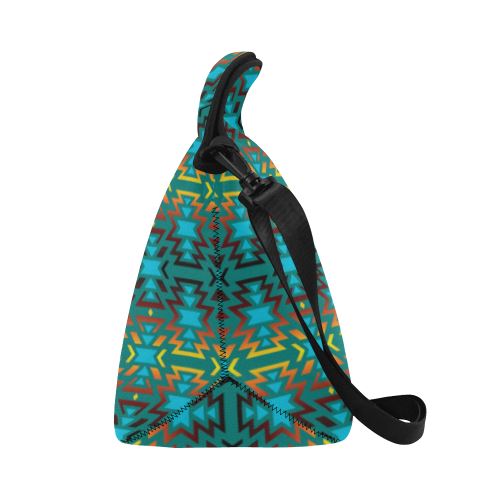 Fire Colors and Sky Deep Lake Neoprene Lunch Bag/Large (Model 1669) Neoprene Lunch Bag/Large (1669) e-joyer