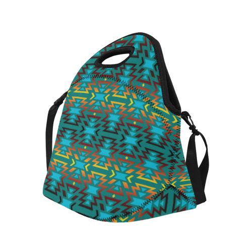 Fire Colors and Sky Deep Lake Neoprene Lunch Bag/Large (Model 1669) Neoprene Lunch Bag/Large (1669) e-joyer