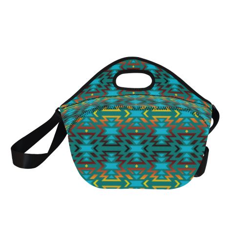 Fire Colors and Sky Deep Lake Neoprene Lunch Bag/Large (Model 1669) Neoprene Lunch Bag/Large (1669) e-joyer