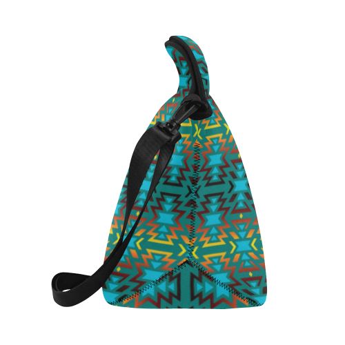 Fire Colors and Sky Deep Lake Neoprene Lunch Bag/Large (Model 1669) Neoprene Lunch Bag/Large (1669) e-joyer
