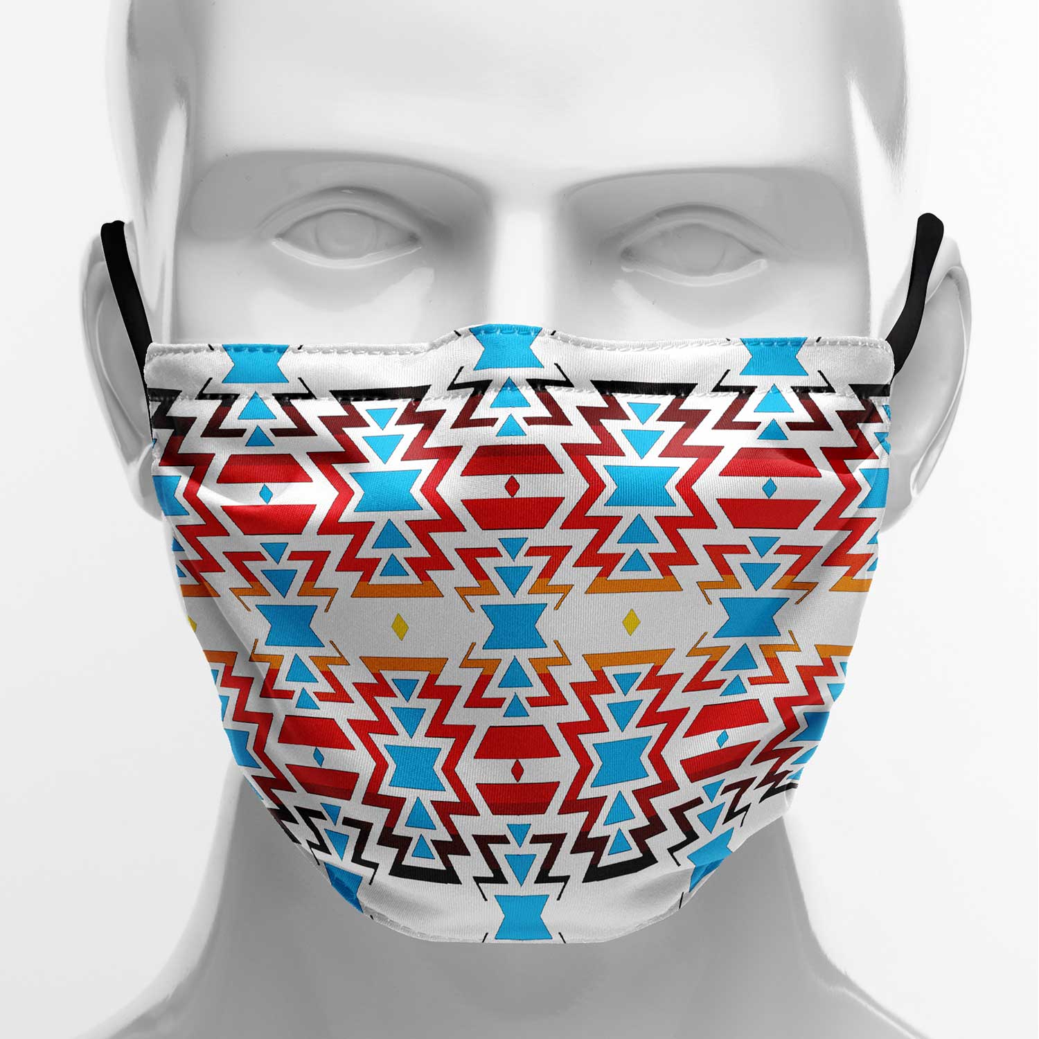 Fire Colors and Sky Face Cover Herman