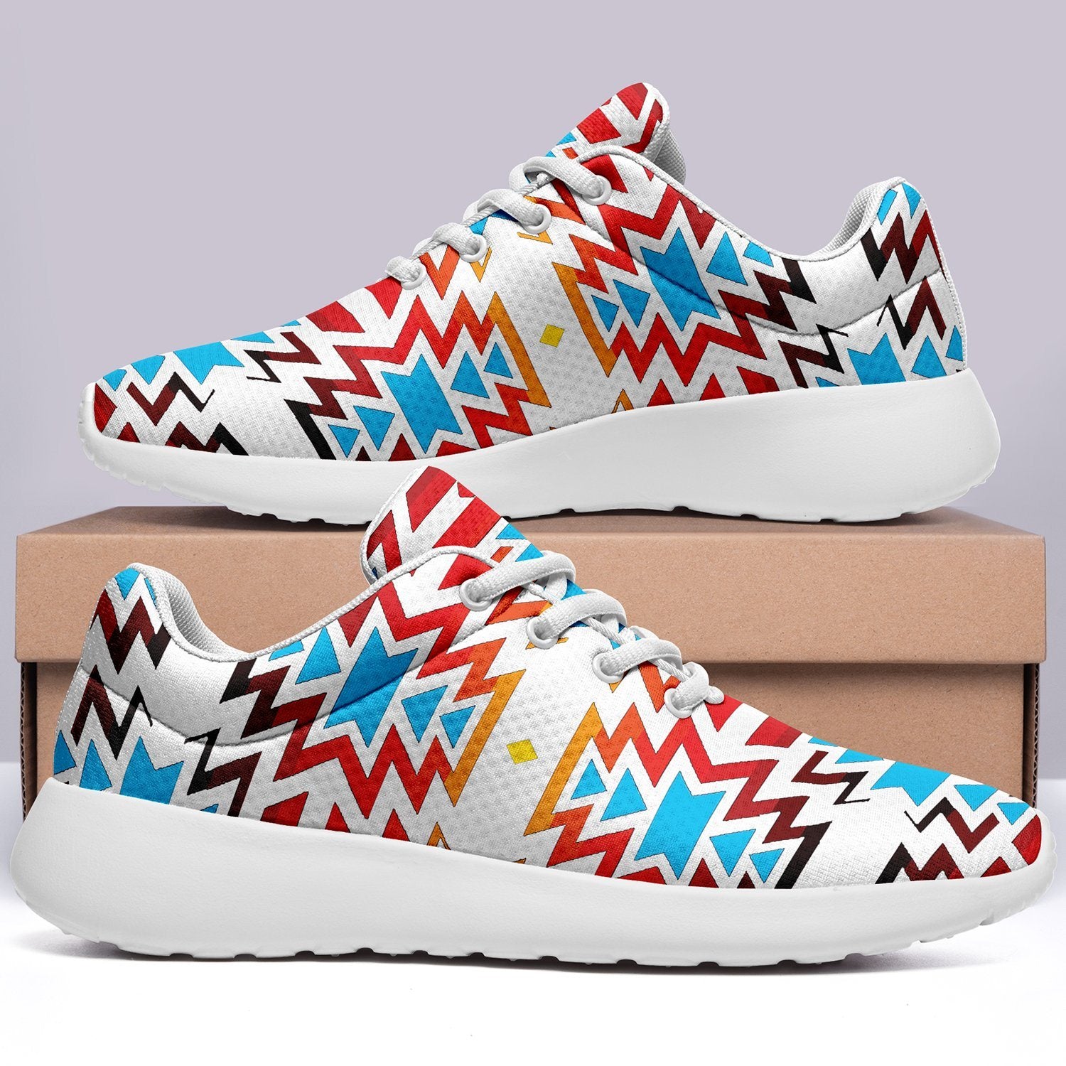 Fire Colors and Sky Ikkaayi Sport Sneakers 49 Dzine