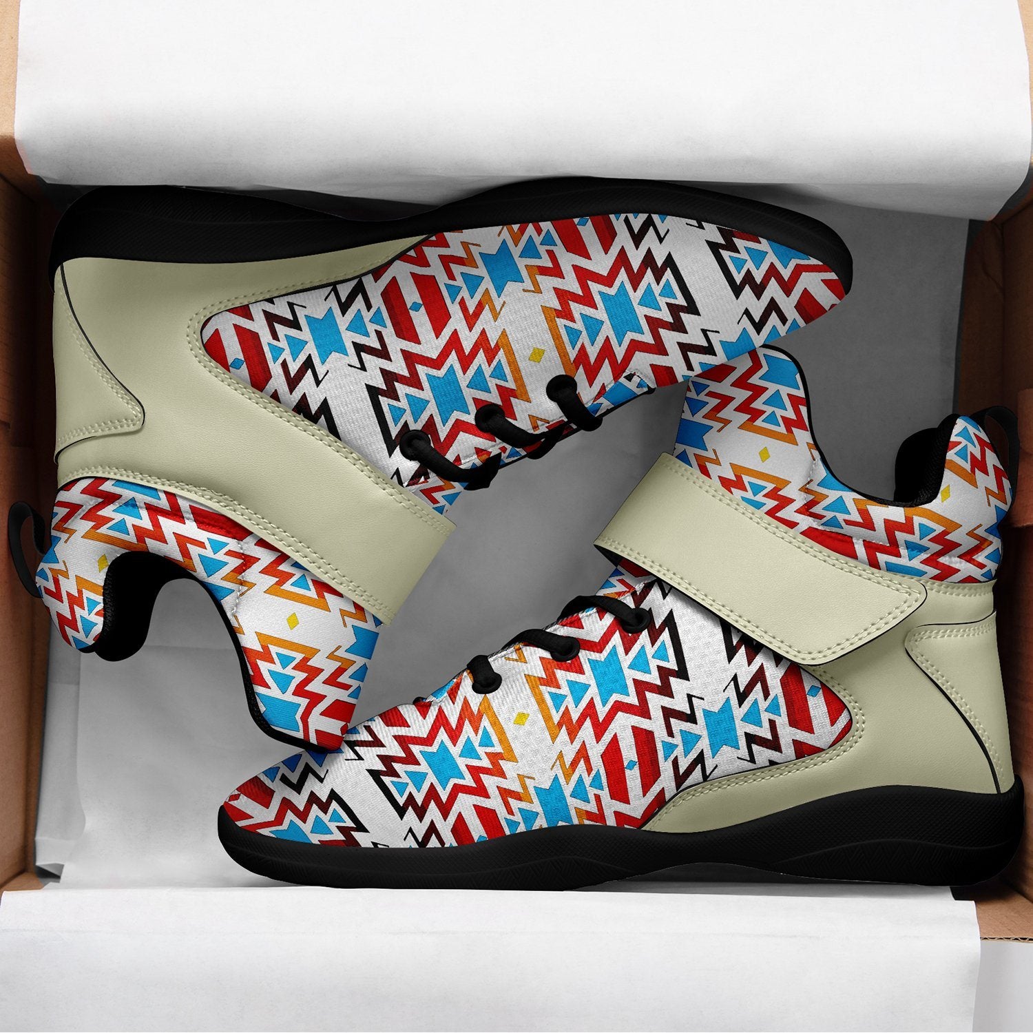 Fire Colors and Sky Ipottaa Basketball / Sport High Top Shoes 49 Dzine