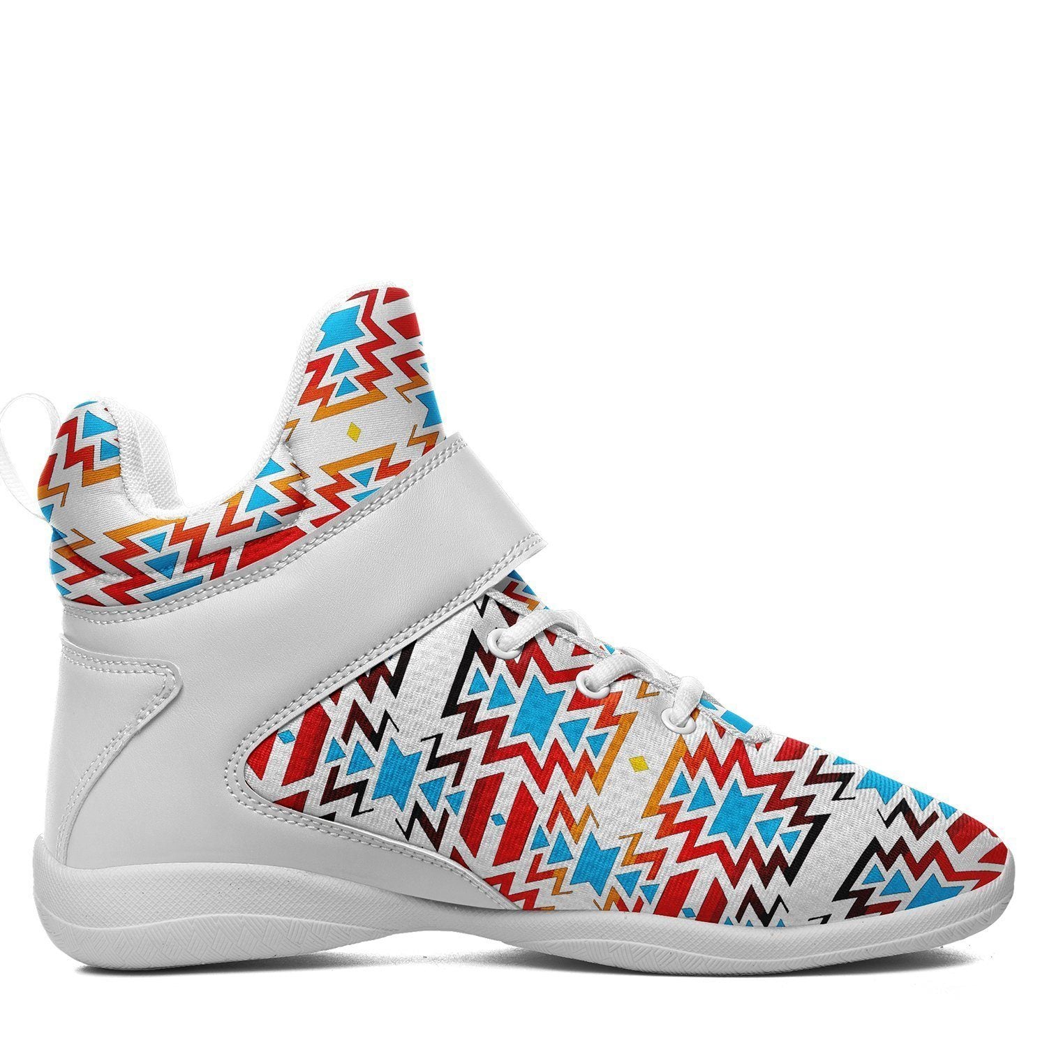 Fire Colors and Sky Ipottaa Basketball / Sport High Top Shoes - White Sole 49 Dzine