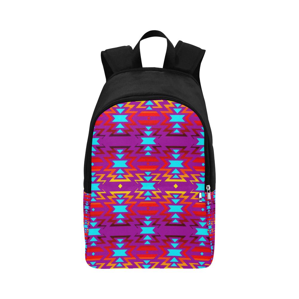 Fire Colors and Sky Moon Shadow Large Backpack (Model 1659) Casual Backpack for Adult (1659) e-joyer