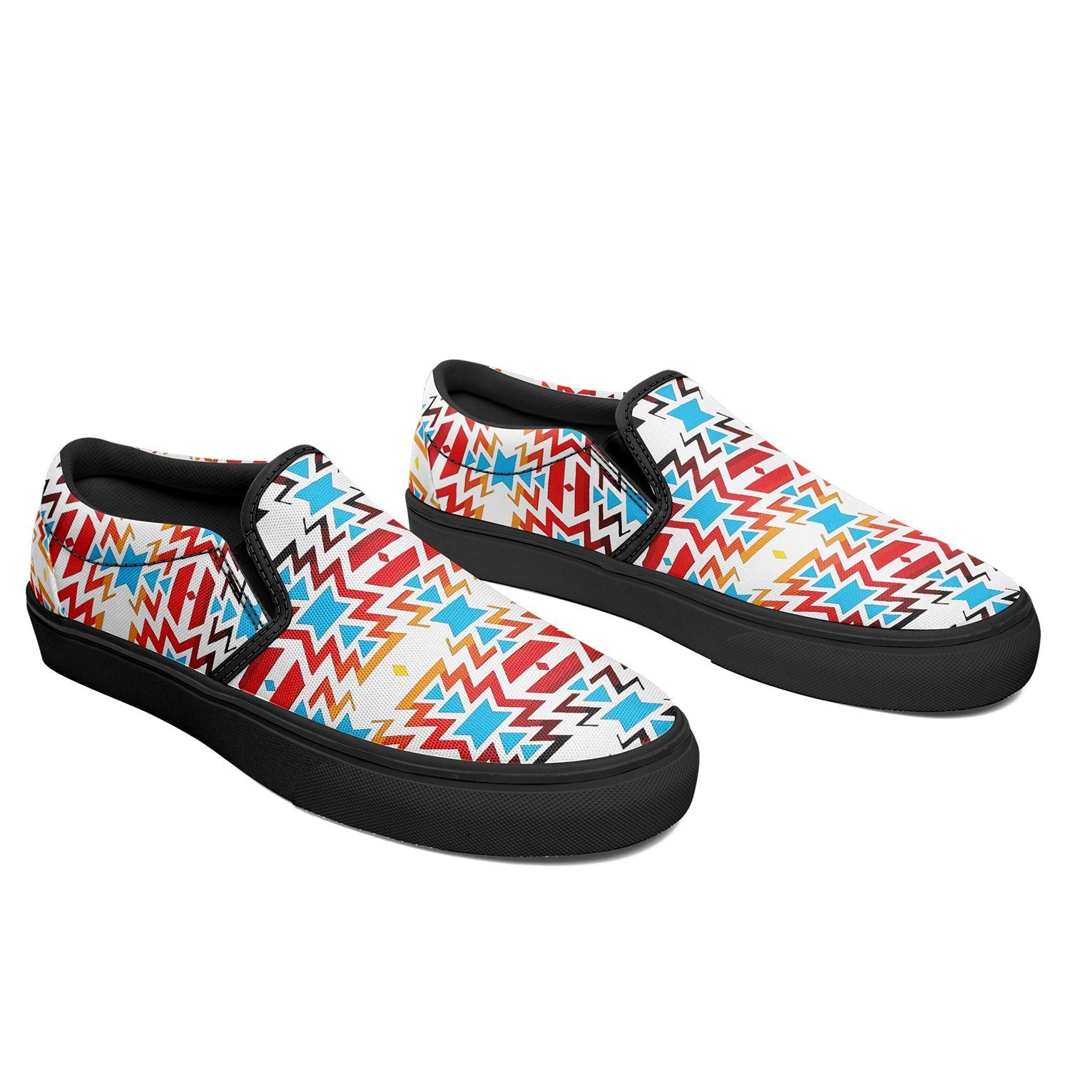 Fire Colors and Sky Otoyimm Canvas Slip On Shoes 49 Dzine
