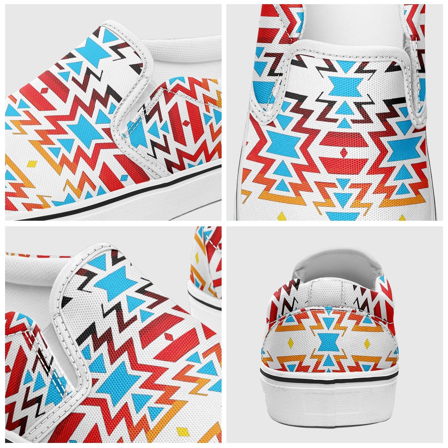 Fire Colors and Sky Otoyimm Canvas Slip On Shoes 49 Dzine
