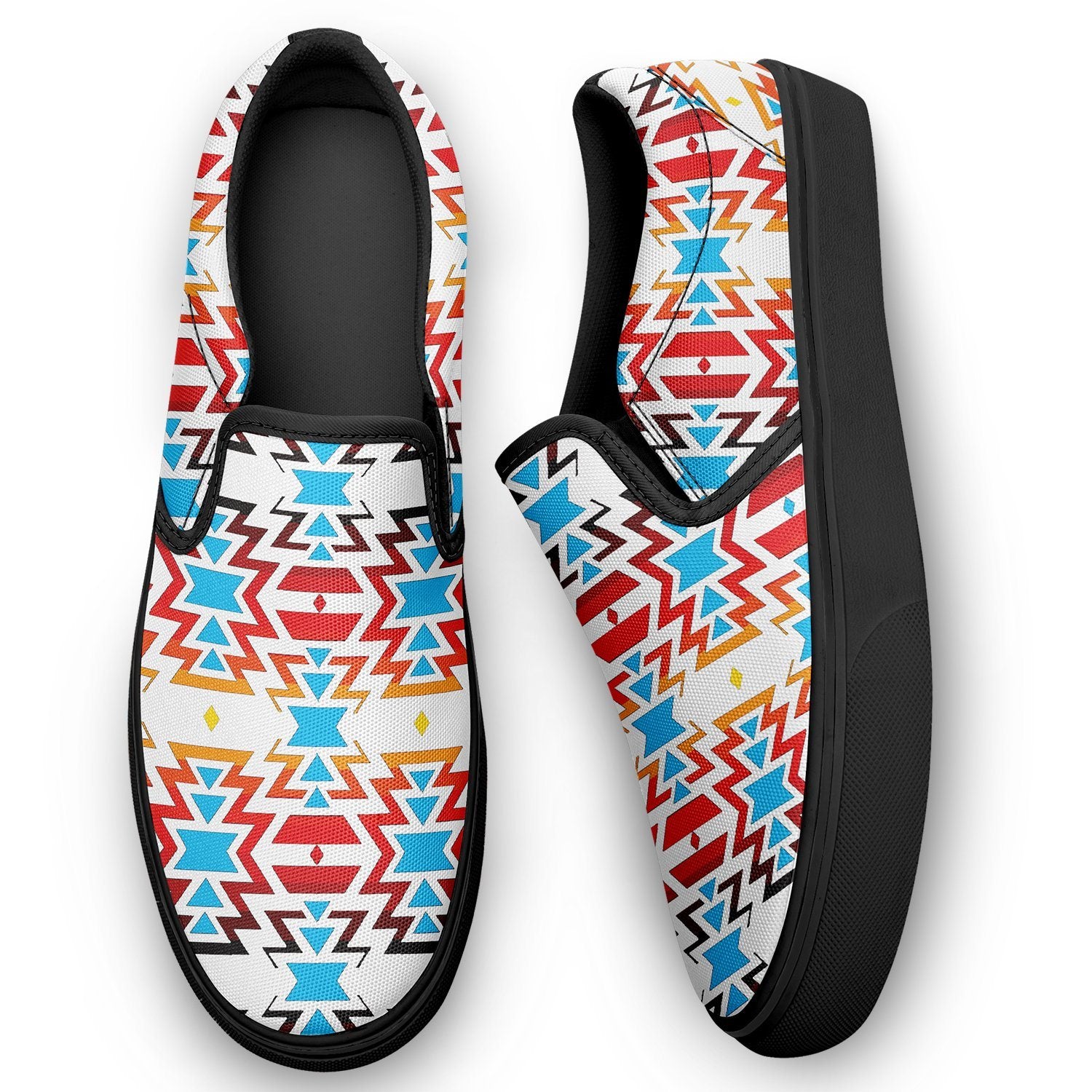 Fire Colors and Sky Otoyimm Canvas Slip On Shoes 49 Dzine