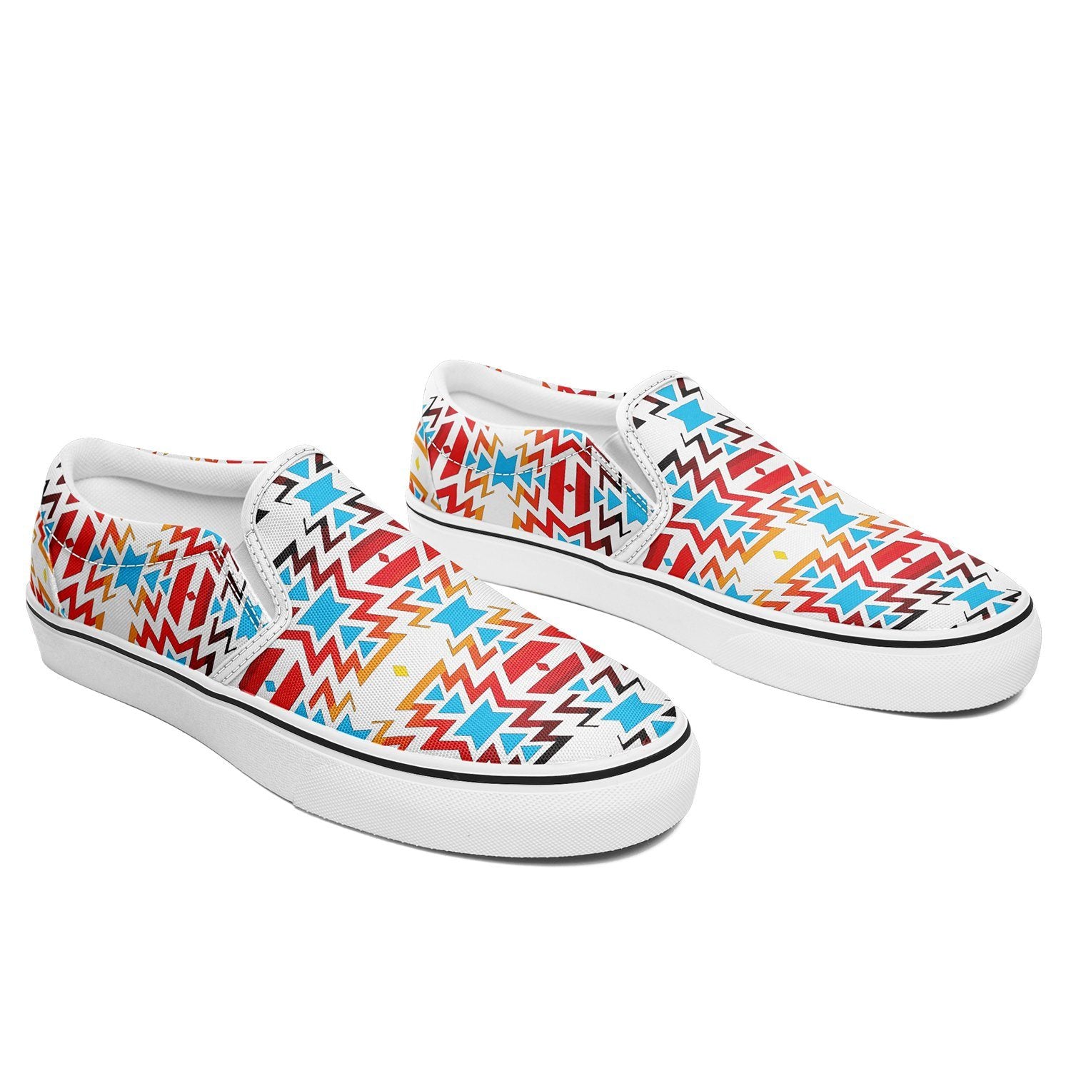 Fire Colors and Sky Otoyimm Canvas Slip On Shoes 49 Dzine
