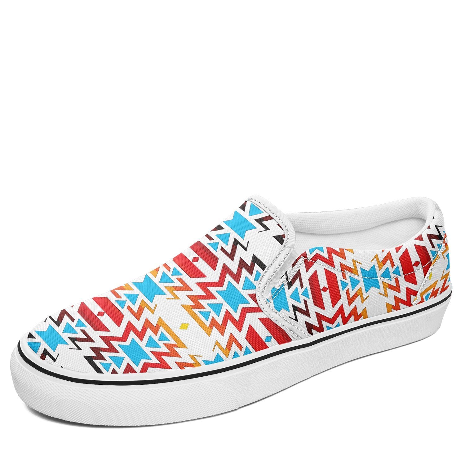 Fire Colors and Sky Otoyimm Canvas Slip On Shoes 49 Dzine