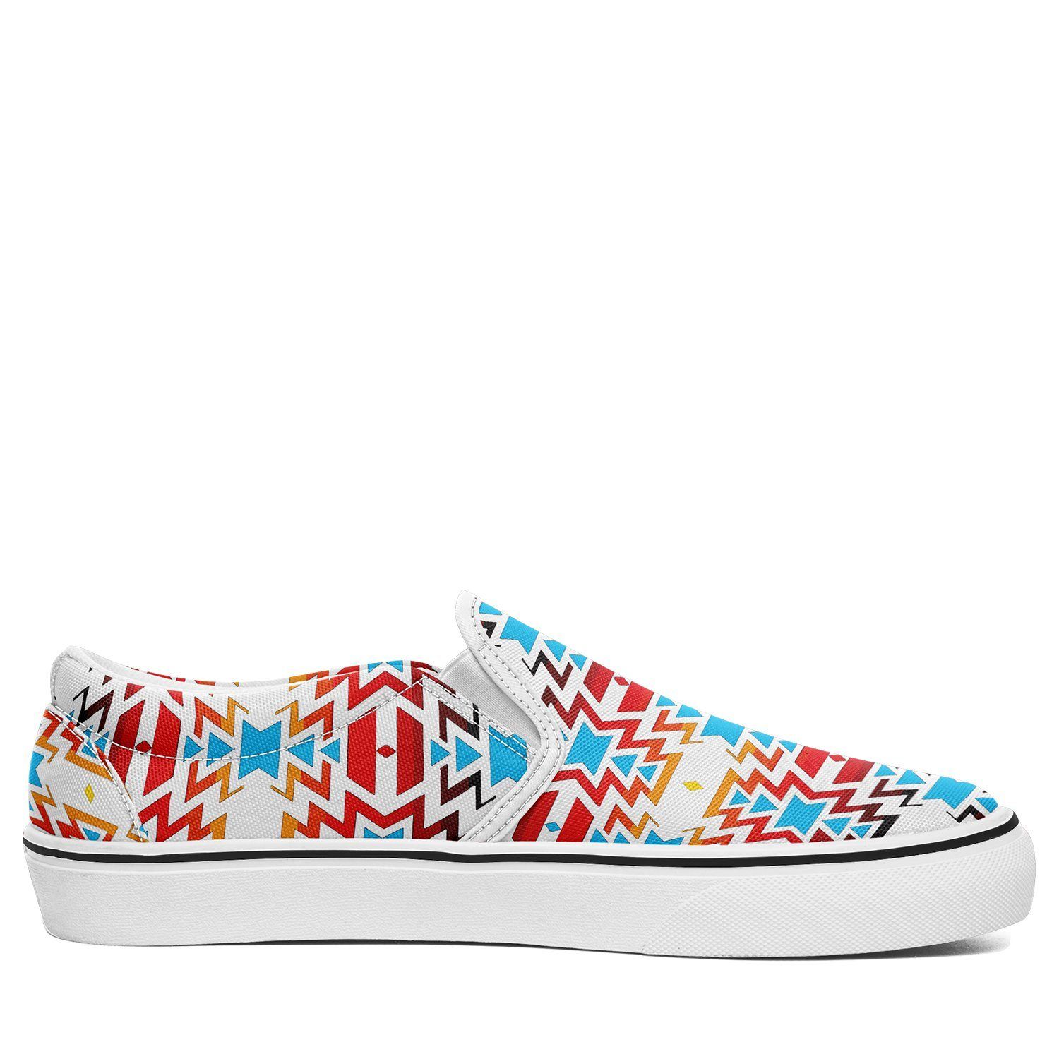 Fire Colors and Sky Otoyimm Kid's Canvas Slip On Shoes 49 Dzine