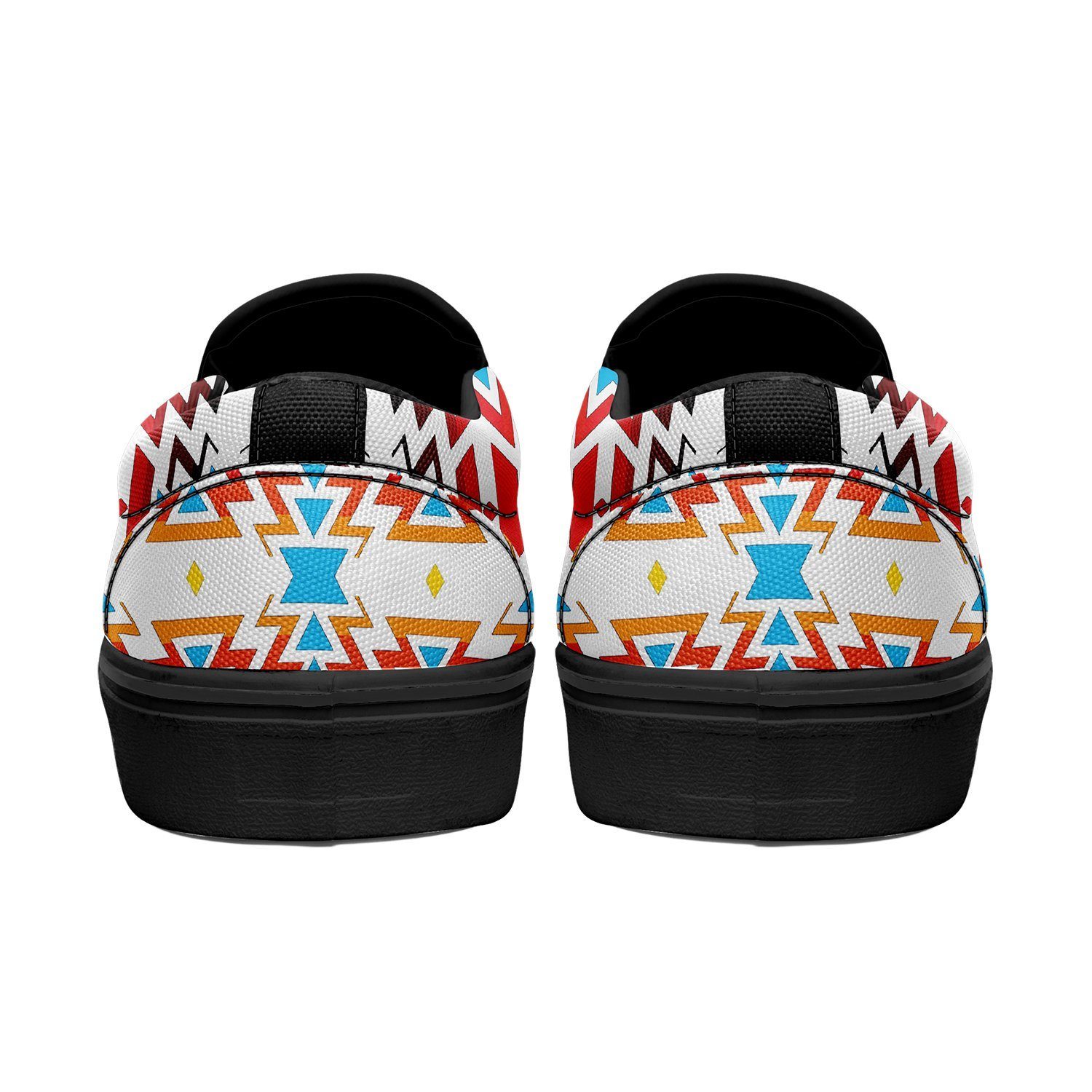 Fire Colors and Sky Otoyimm Kid's Canvas Slip On Shoes 49 Dzine