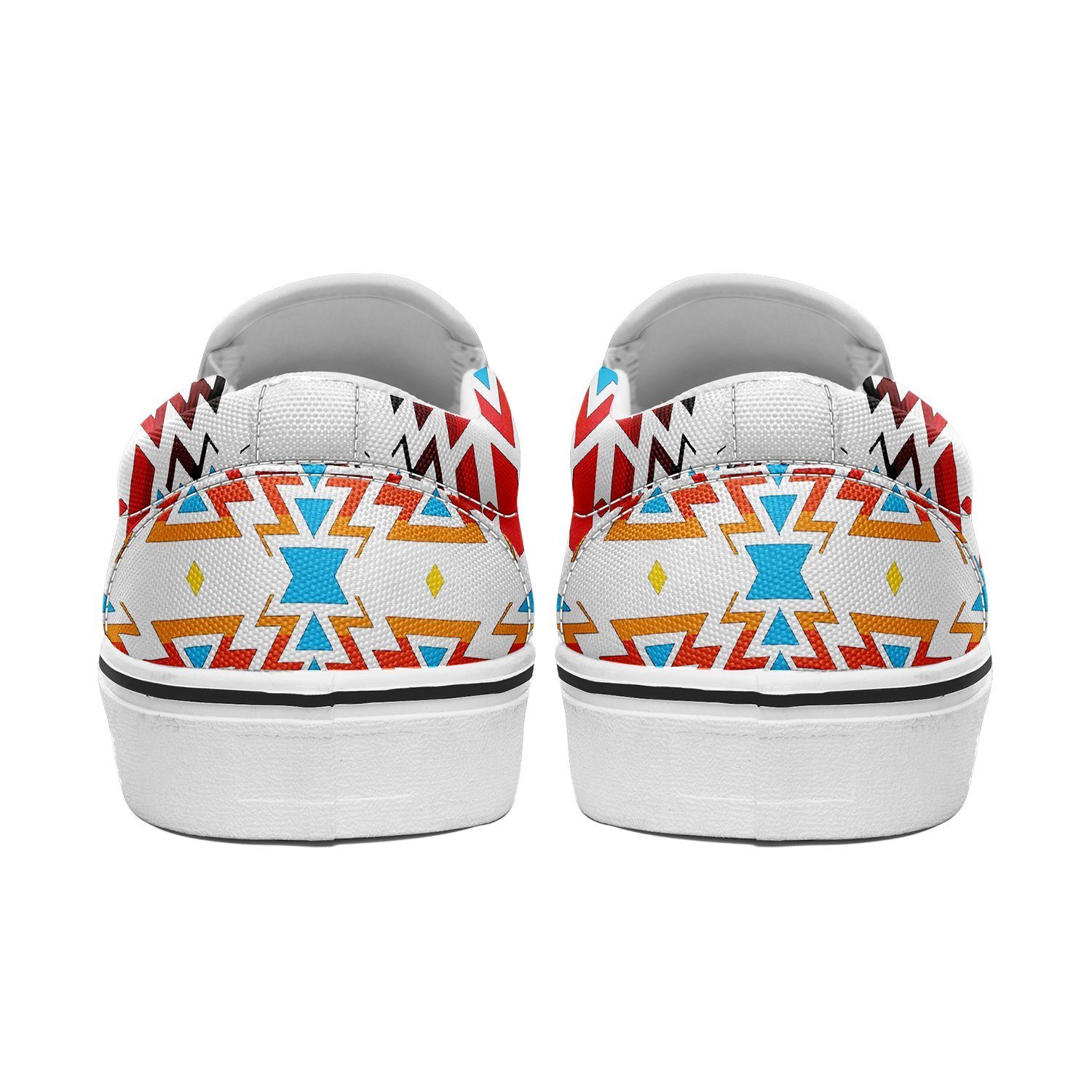 Fire Colors and Sky Otoyimm Kid's Canvas Slip On Shoes 49 Dzine