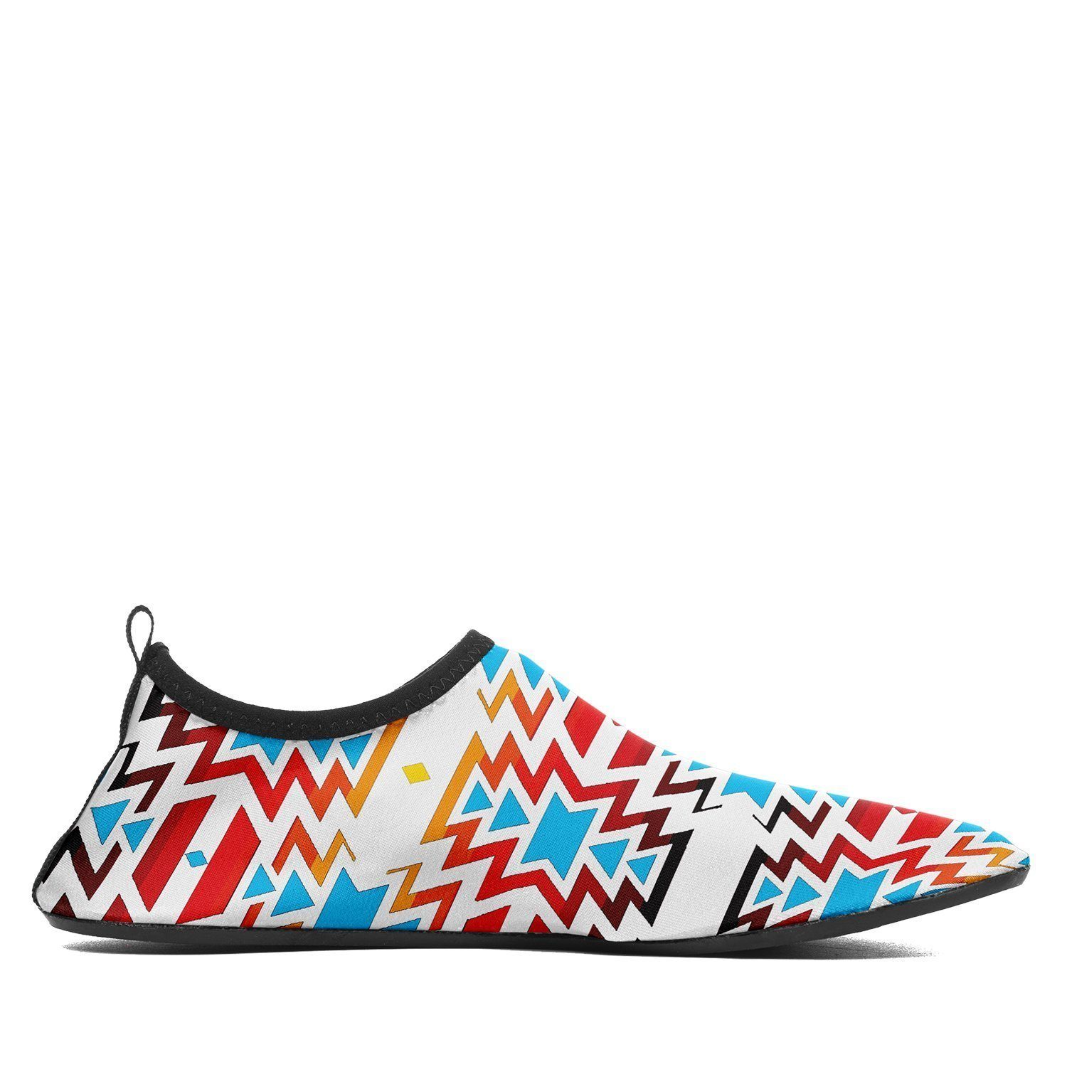 Fire Colors and Sky Sockamoccs Kid's Slip On Shoes 49 Dzine