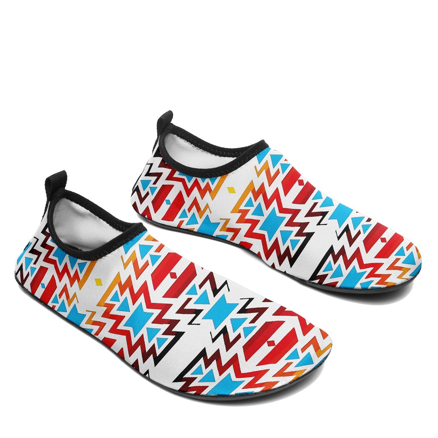 Fire Colors and Sky Sockamoccs Slip On Shoes 49 Dzine