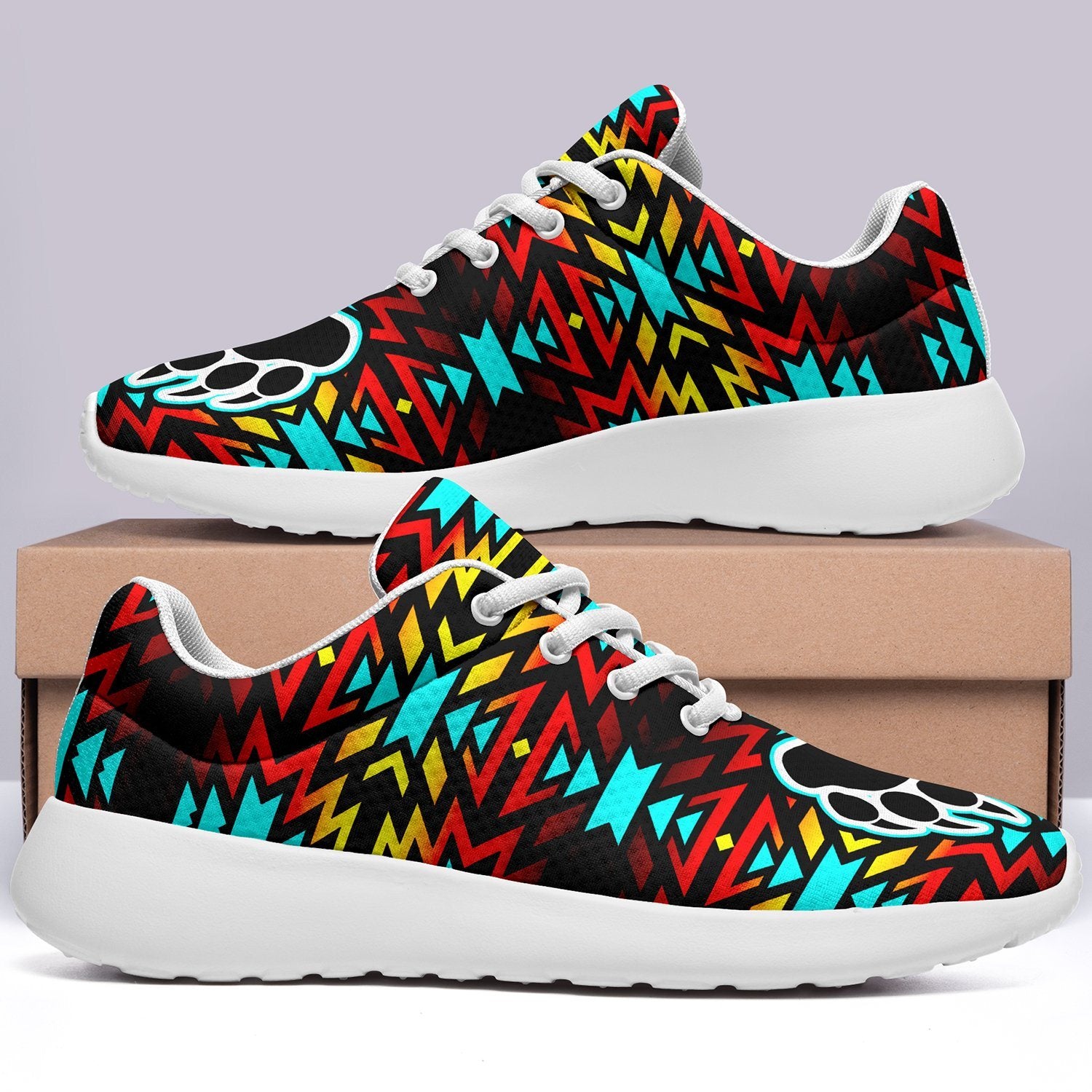 Fire Colors and Turquoise Bearpaw Ikkaayi Sport Sneakers 49 Dzine