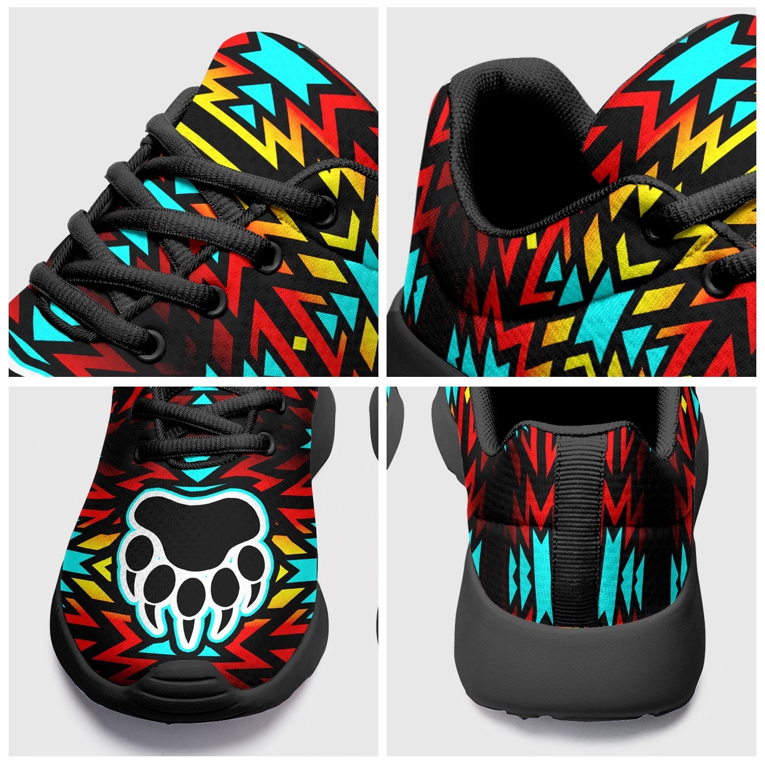 Fire Colors and Turquoise Bearpaw Ikkaayi Sport Sneakers 49 Dzine