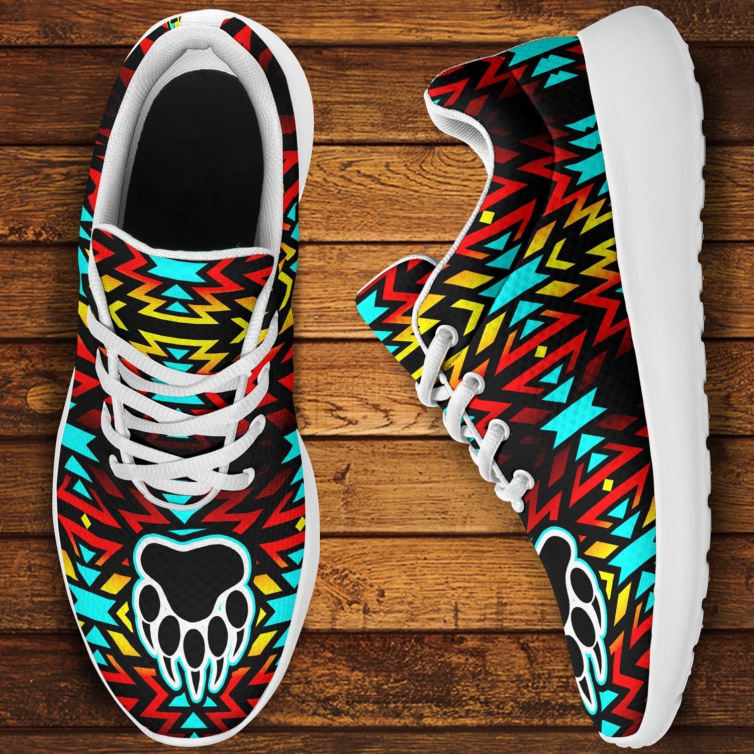 Fire Colors and Turquoise Bearpaw Ikkaayi Sport Sneakers 49 Dzine